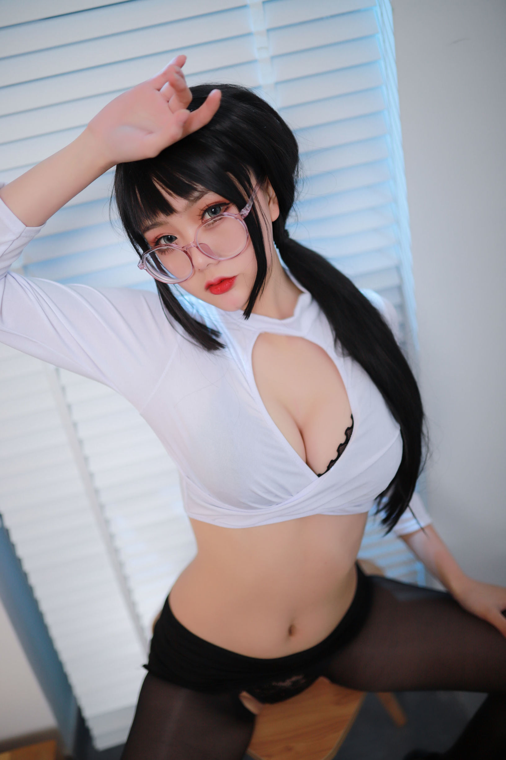 Anime Blogger Your Dandan OL Black Silk