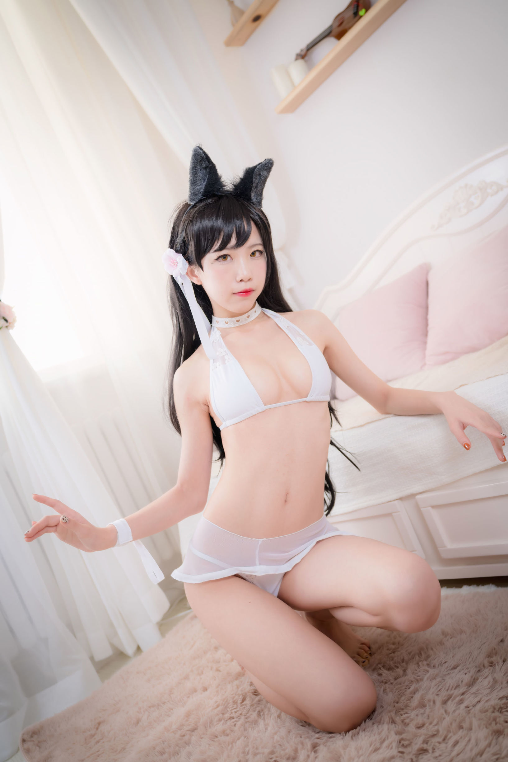 Anime blogger Shui Miao Aqua Ai Dang Quan swimsuit
