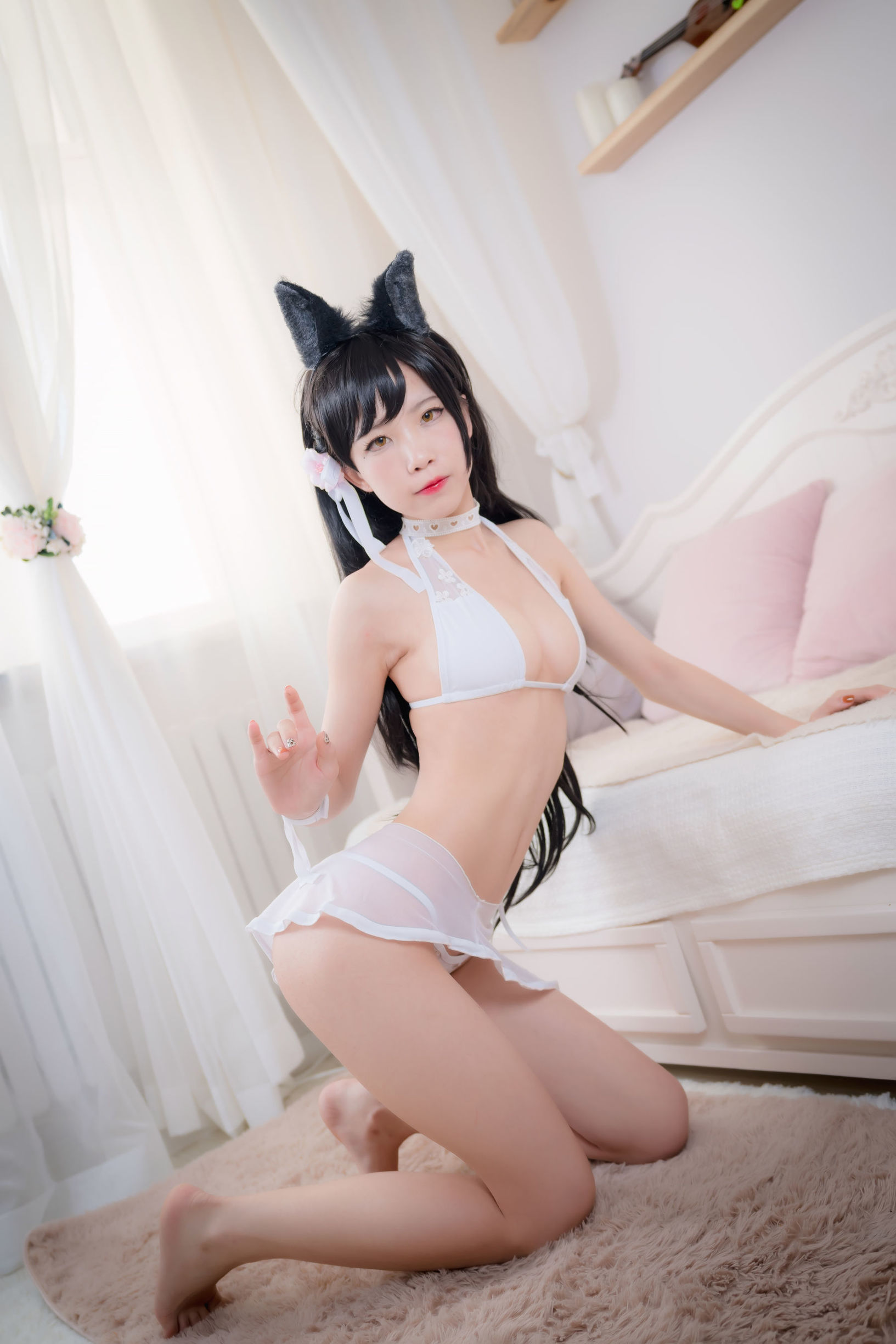 Anime blogger Shui Miao Aqua Ai Dang Quan swimsuit