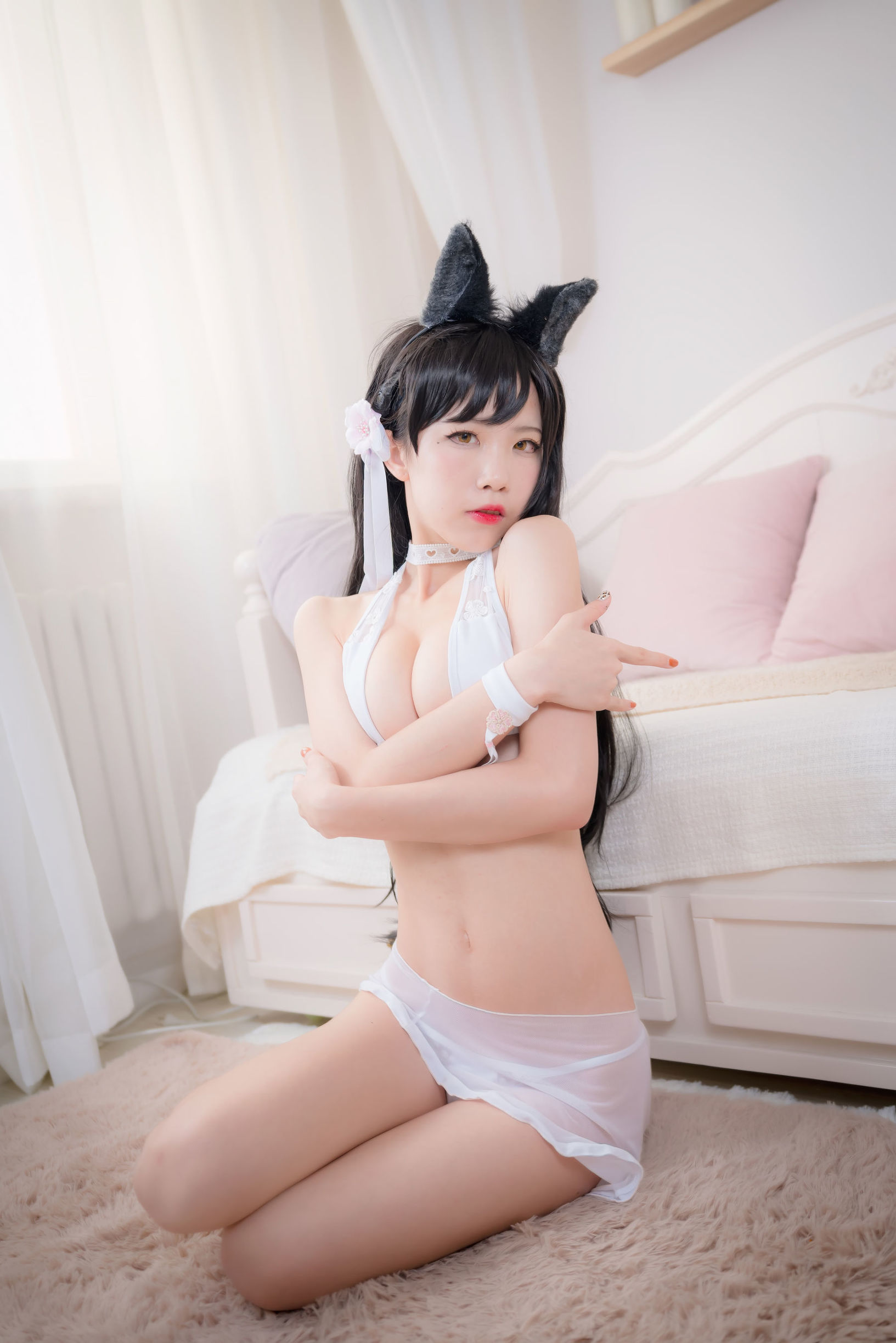 Anime blogger Shui Miao Aqua Ai Dang Quan swimsuit