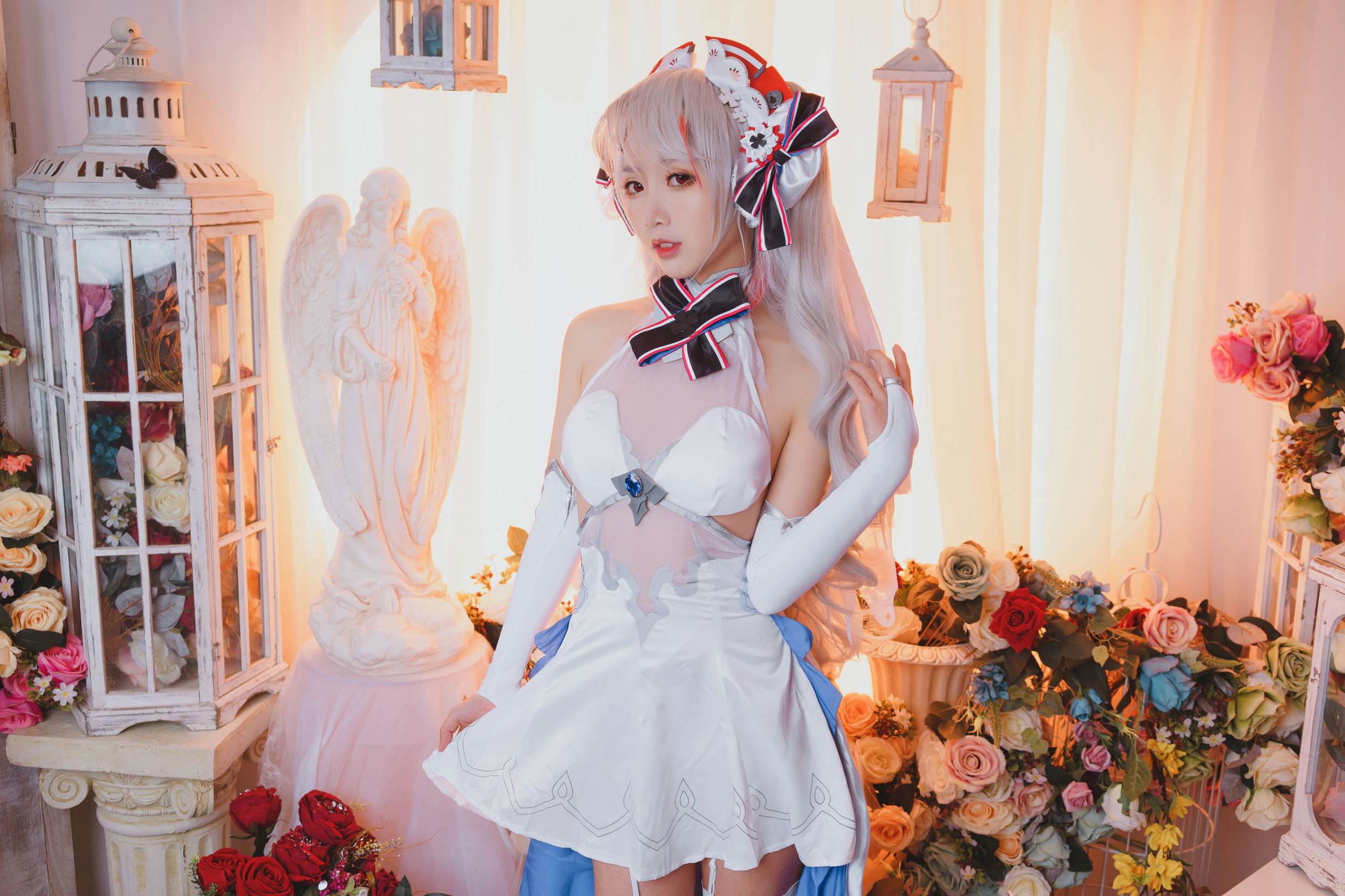 귀여운 인기 Coser 면빙셴얼 유겐 신부