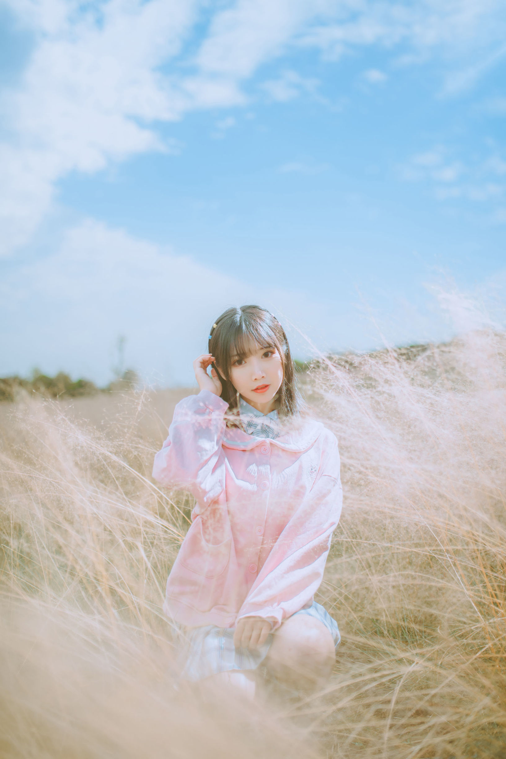 可愛人氣Coser麵餅仙兒 粉黛草JK