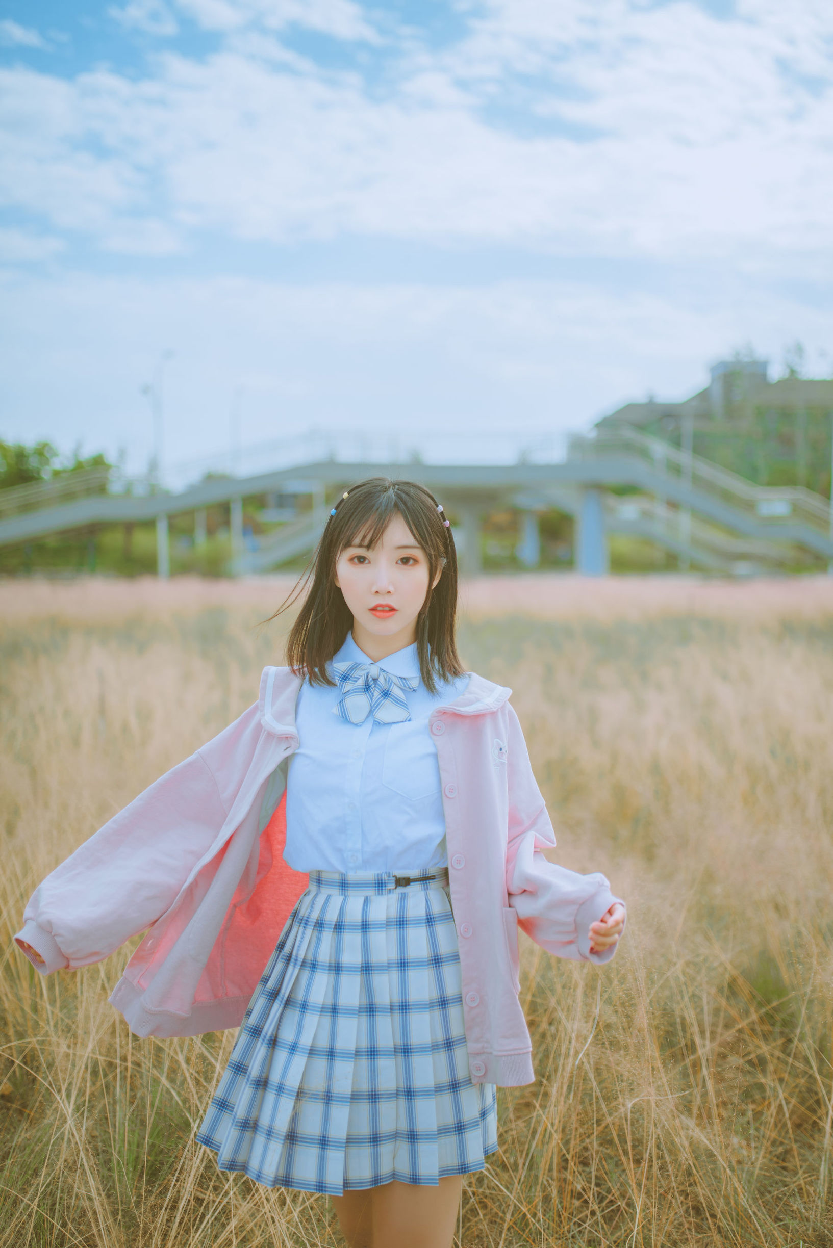 可愛人氣Coser麵餅仙兒 粉黛草JK