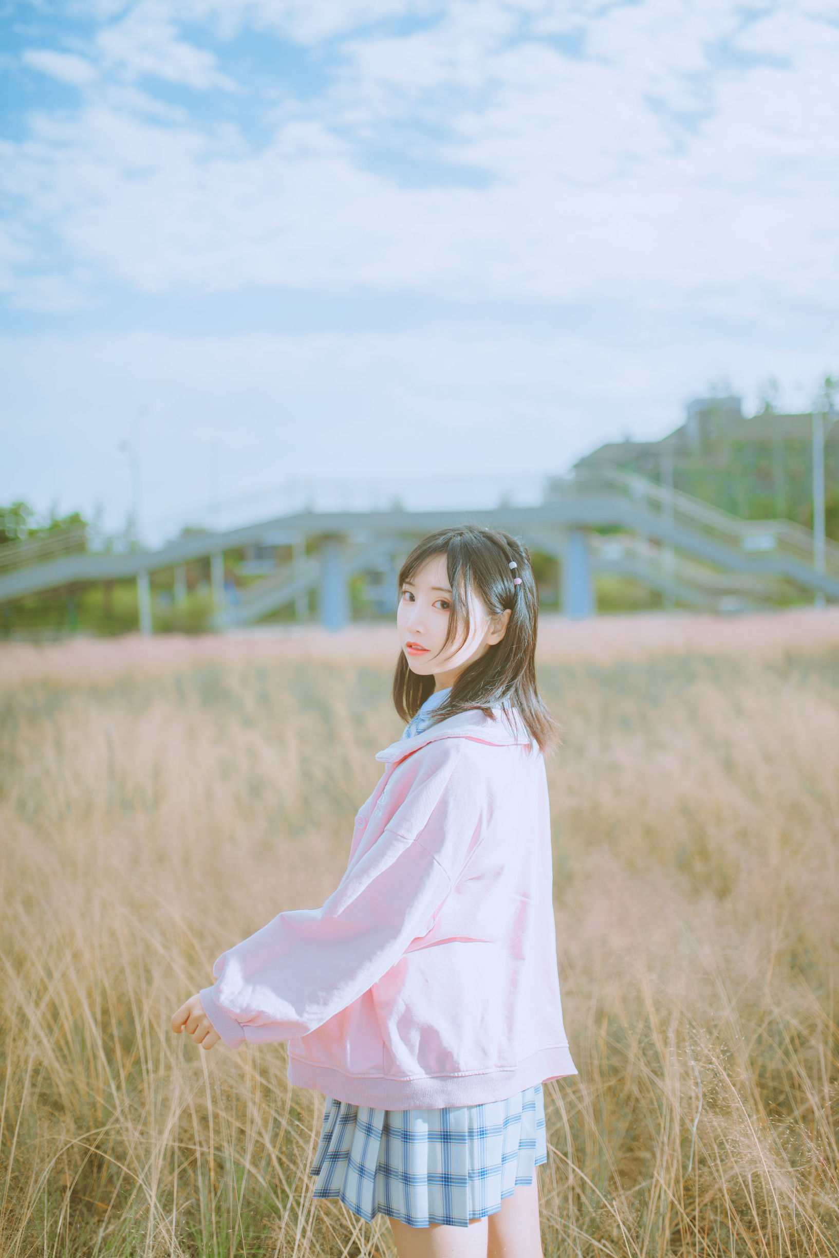 可愛人氣Coser麵餅仙兒 粉黛草JK