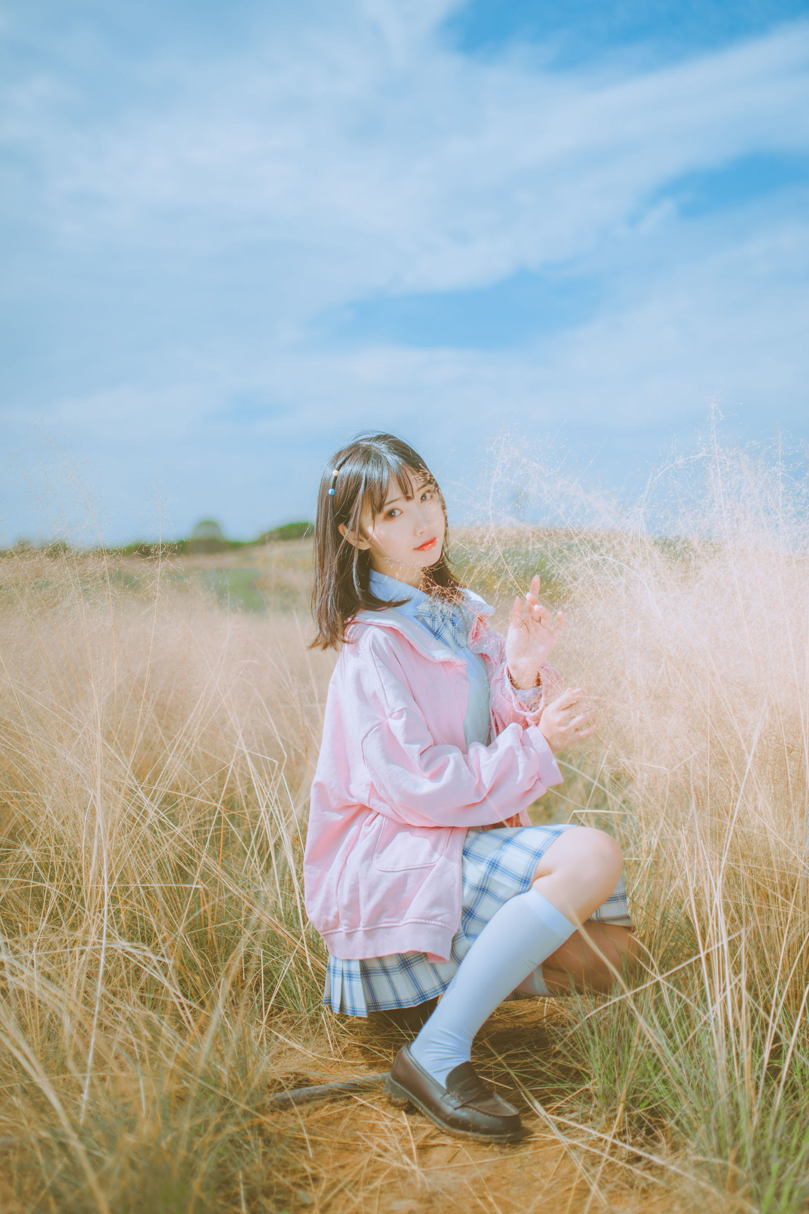 可愛人氣Coser麵餅仙兒 粉黛草JK