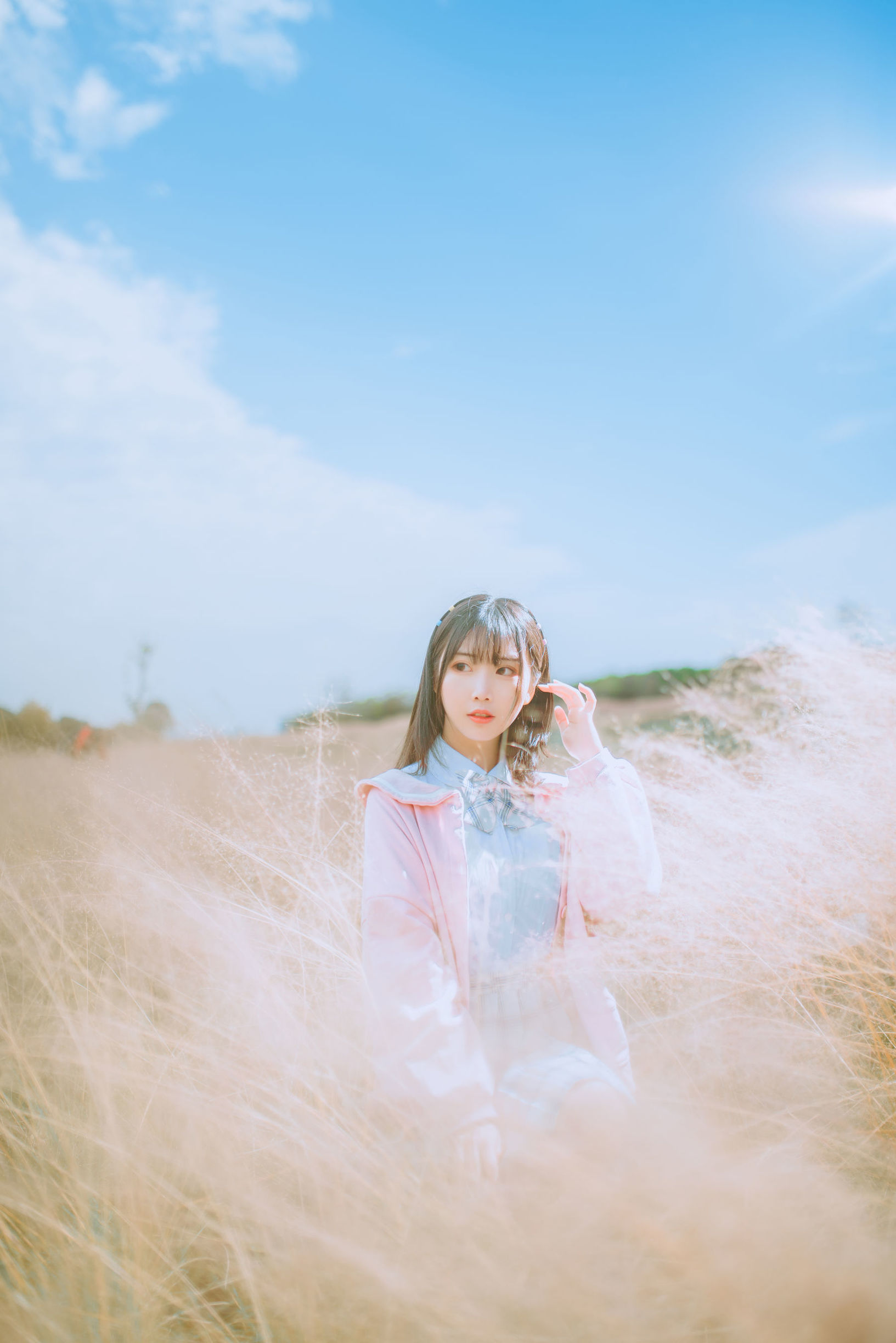可愛人氣Coser麵餅仙兒 粉黛草JK