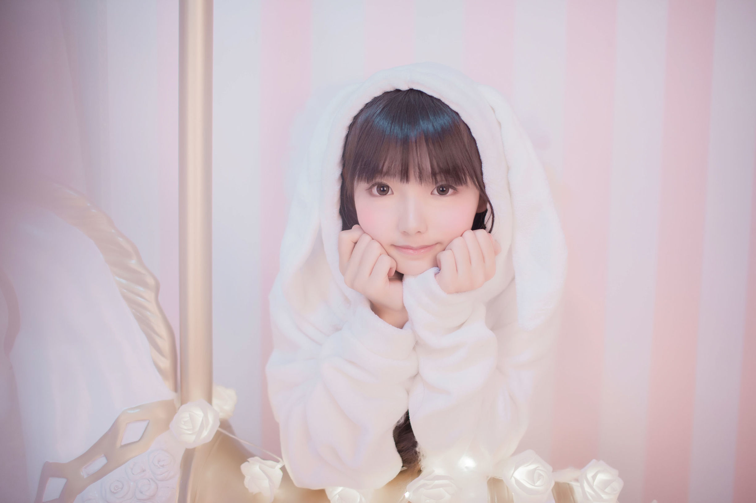 可愛い妹 桜群 ガラスのカバーの下の回転木馬