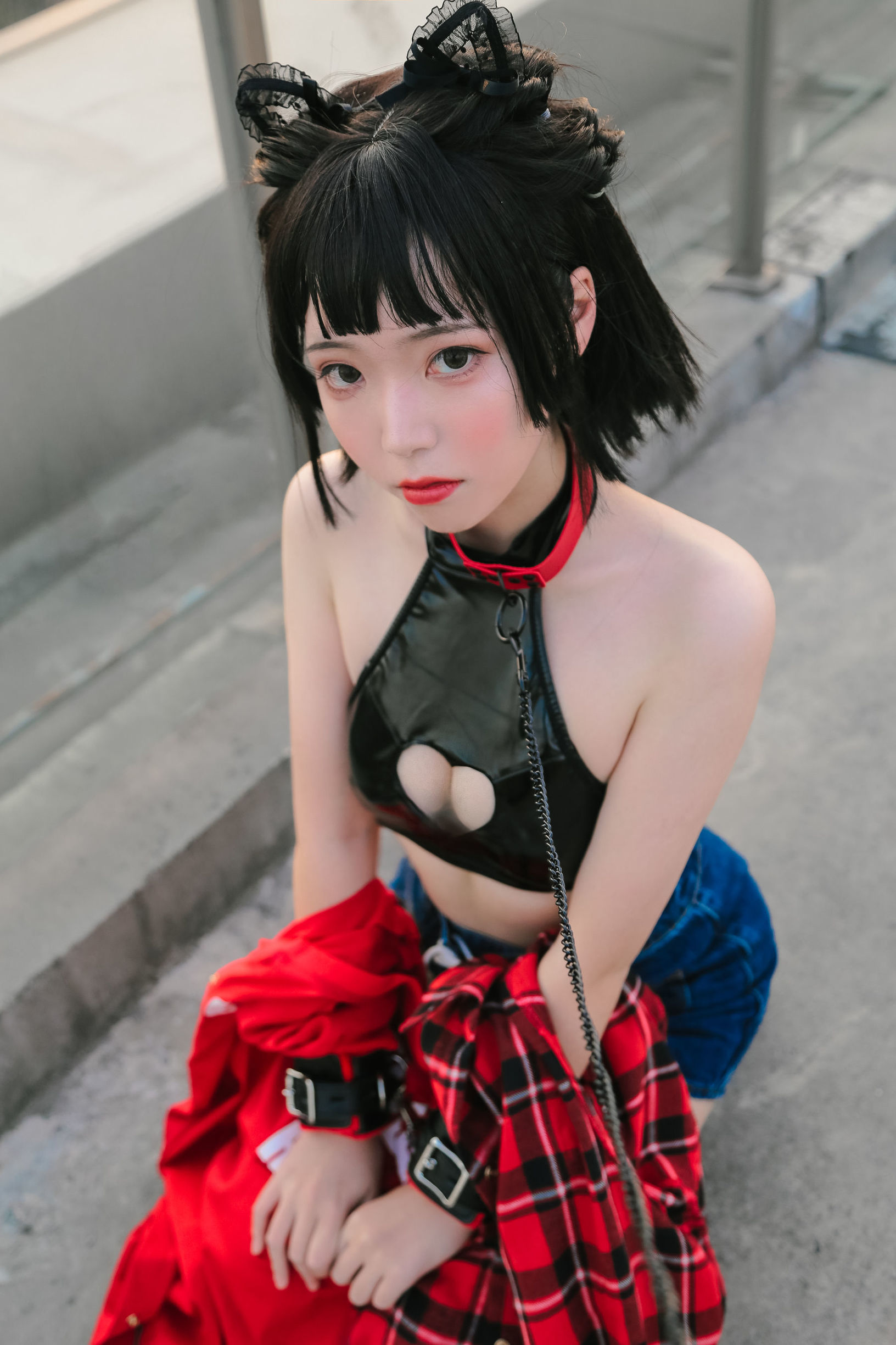 Cô gái dễ thương Fushii_Hải Đường Đầu mèo mèo
