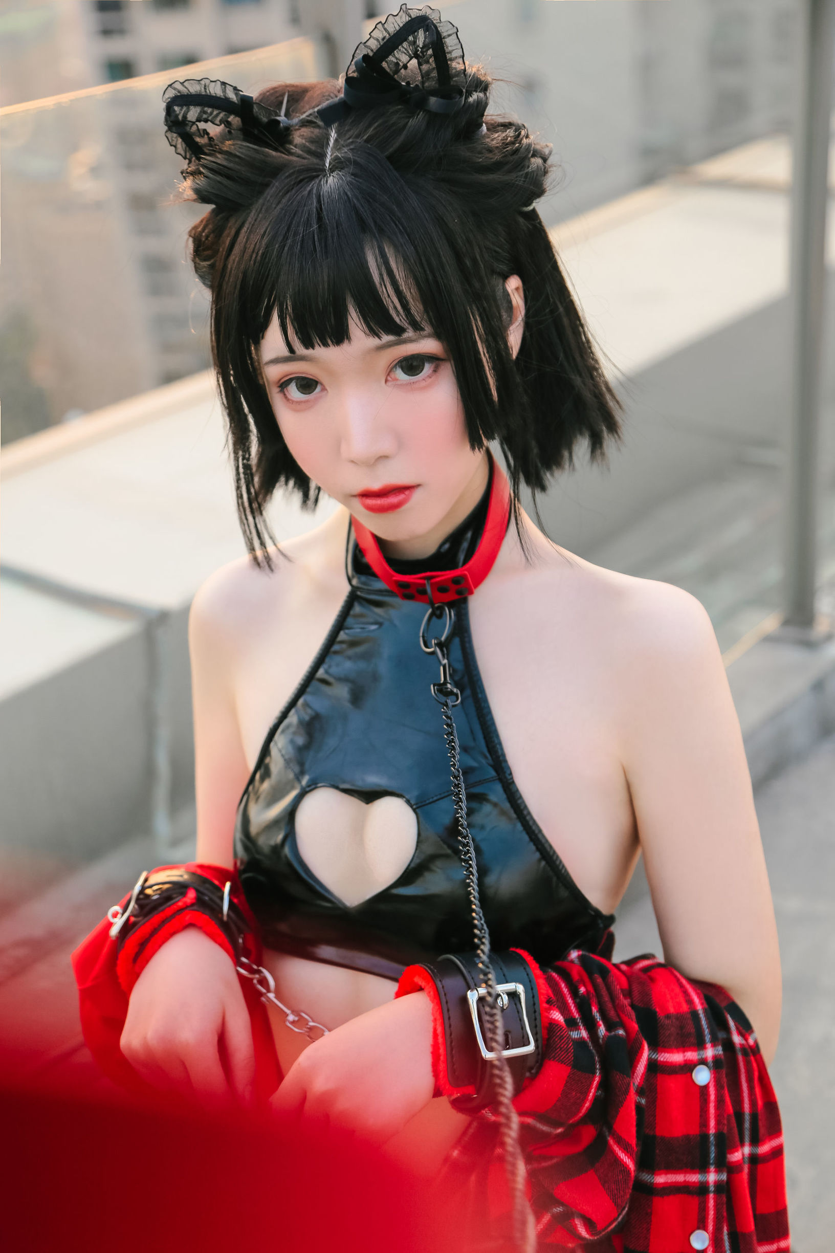 Cô gái dễ thương Fushii_Hải Đường Đầu mèo mèo