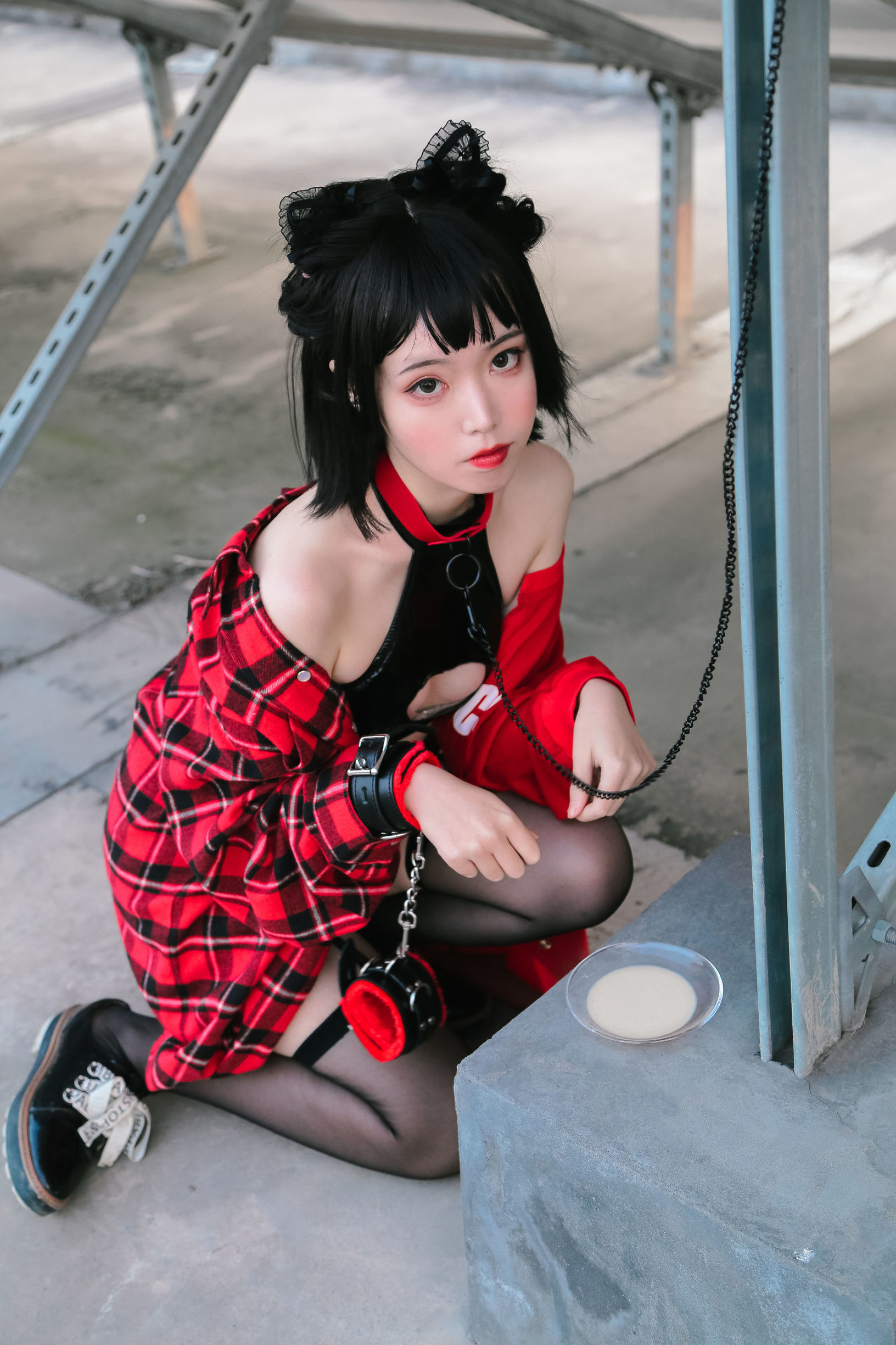 Cô gái dễ thương Fushii_Hải Đường Đầu mèo mèo
