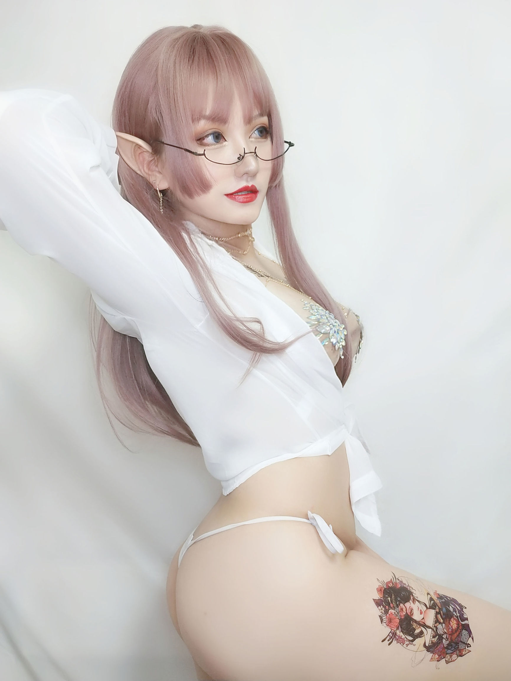 夏鴿鴿不想起床 紋身水鑽