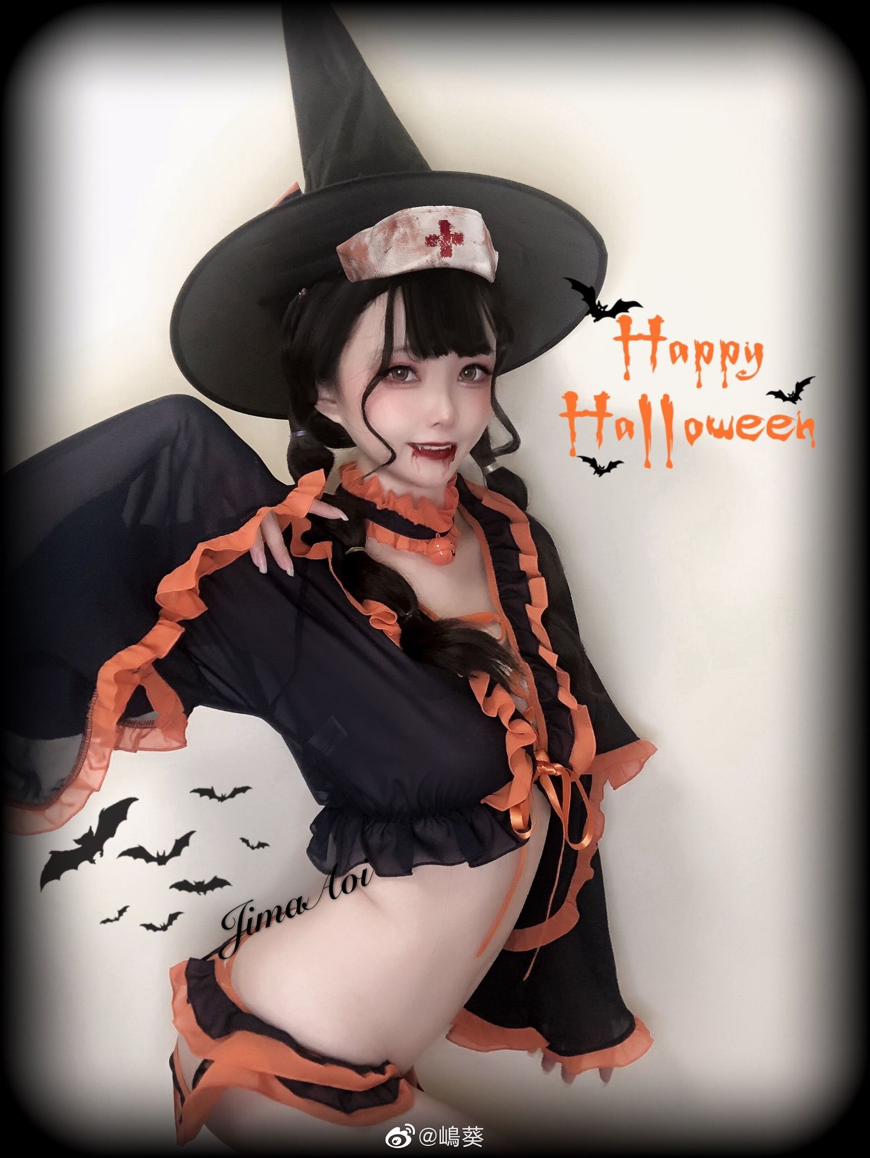 Weibo Beauty Shima Aoi Halloween Little Devil