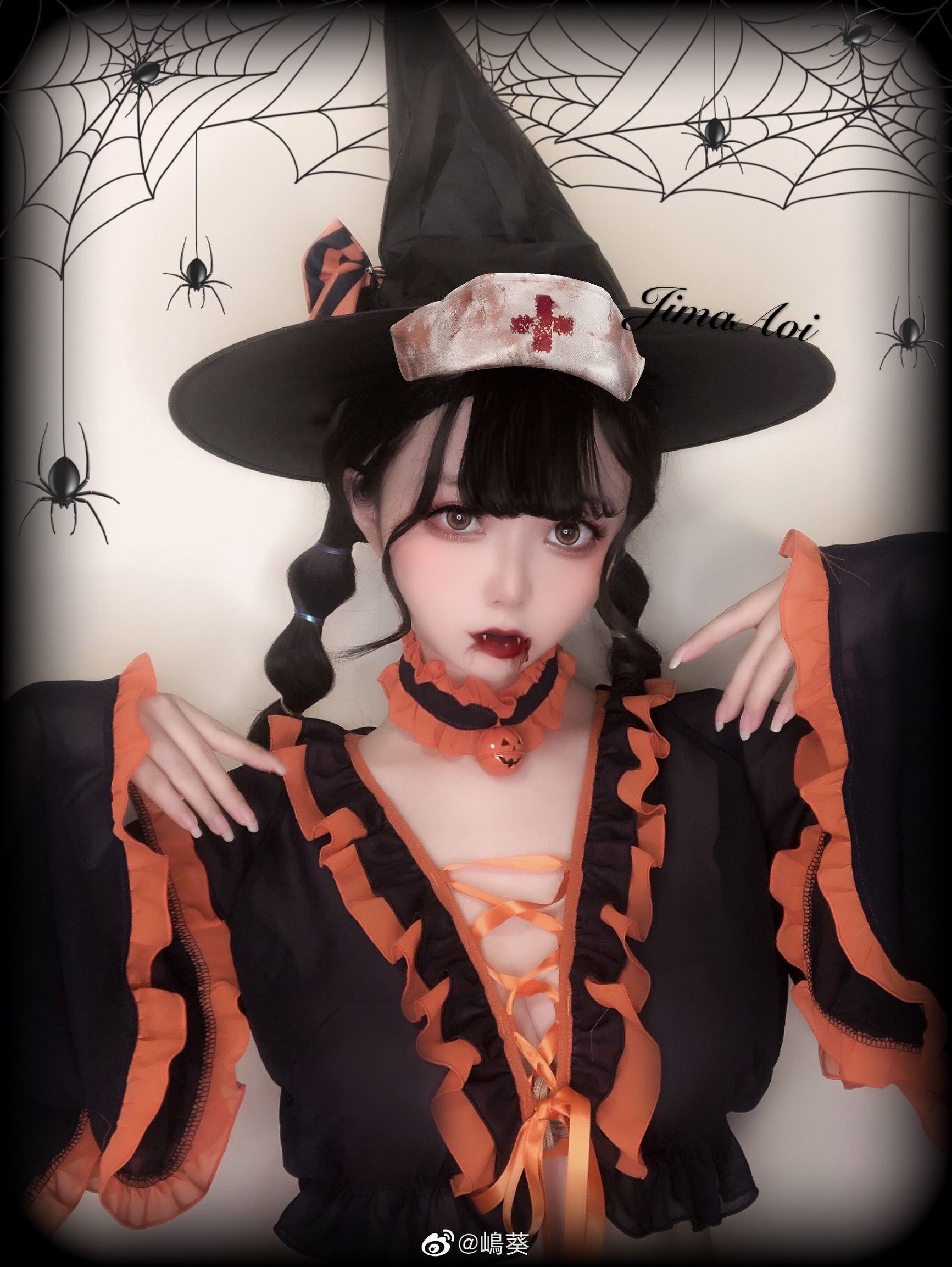 Weibo Beauty Shima Aoi Halloween Little Devil