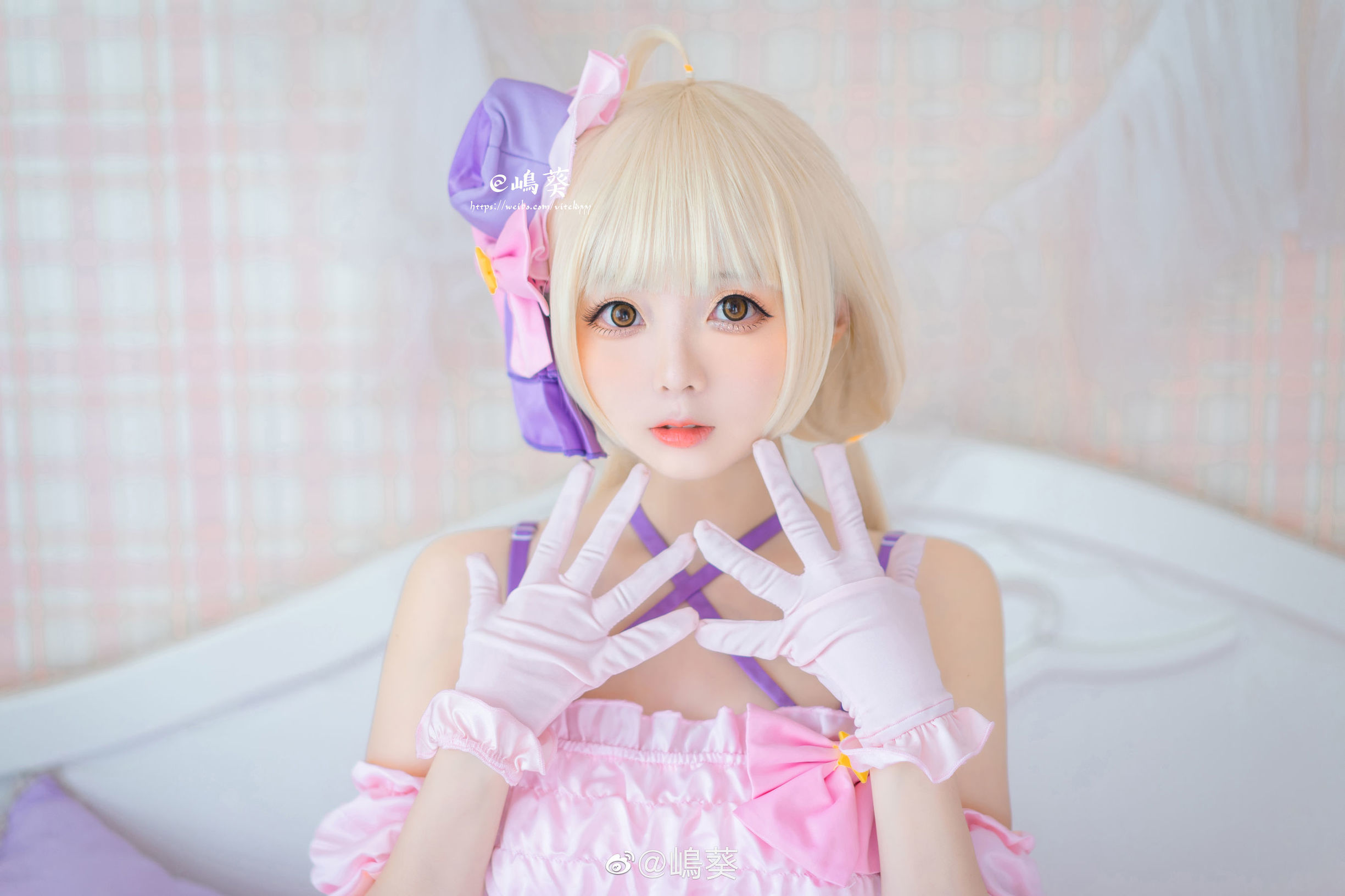 微博美女嶋葵 雙葉杏打歌服