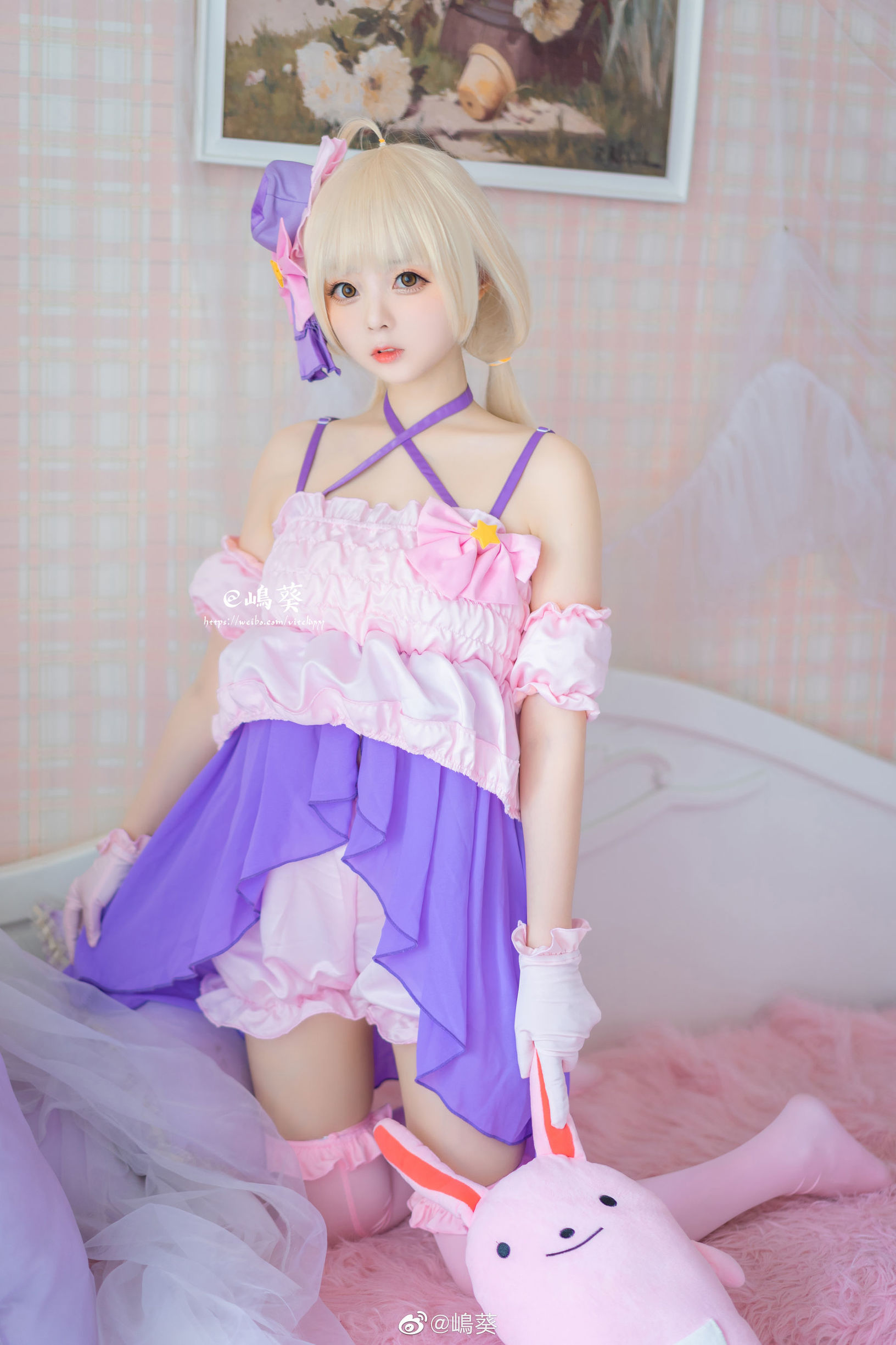 微博美女嶋葵 雙葉杏打歌服
