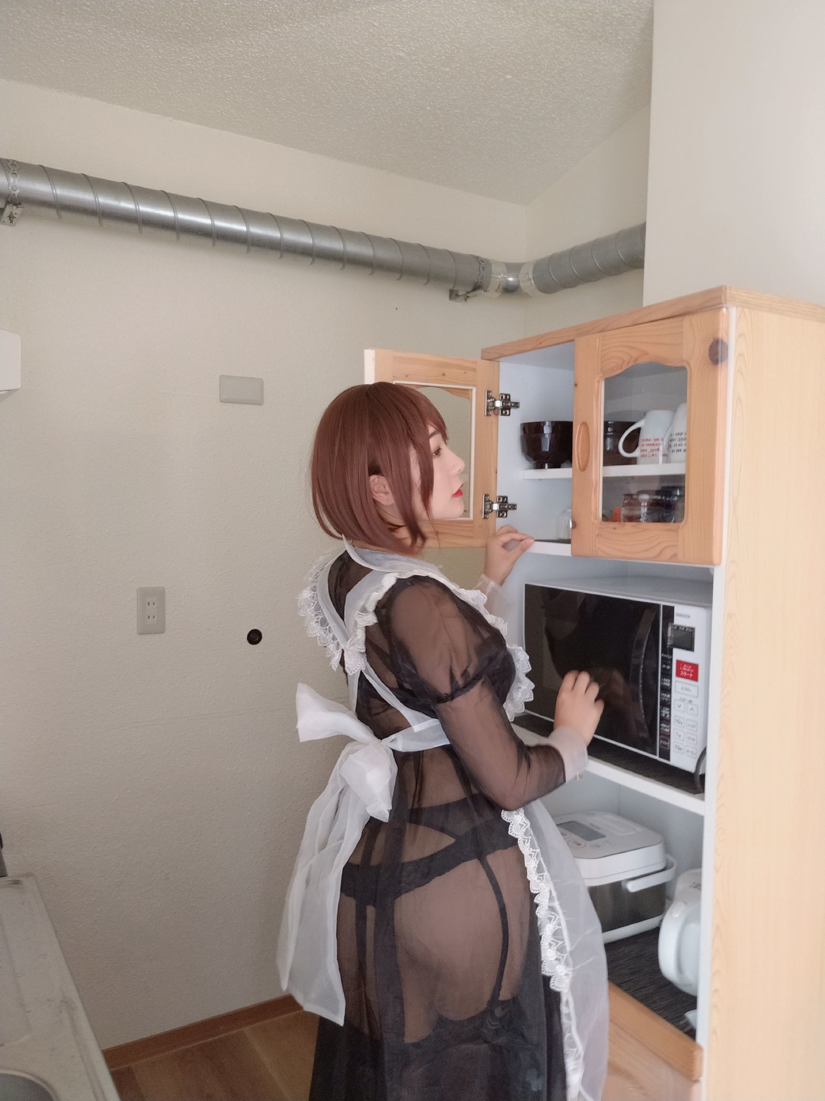 Gợi cảm Coser Tam Đao Đao Miido Nữ hầu Trong suốt