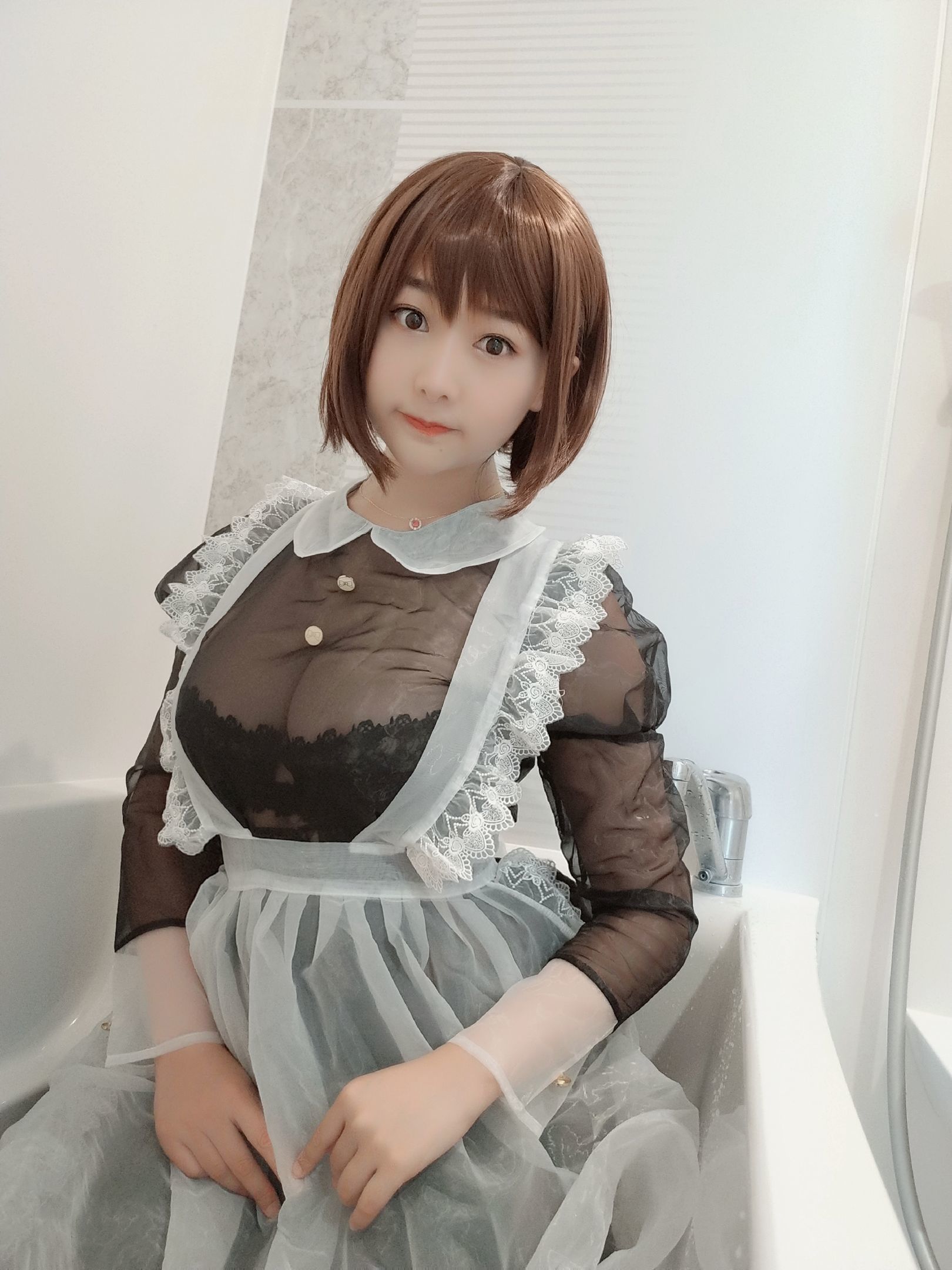 Gợi cảm Coser Tam Đao Đao Miido Nữ hầu Trong suốt