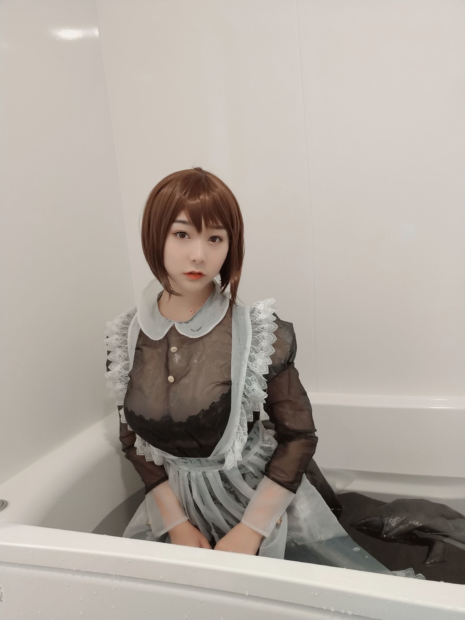 セクシー Coser サントートー ミード 透明メイド