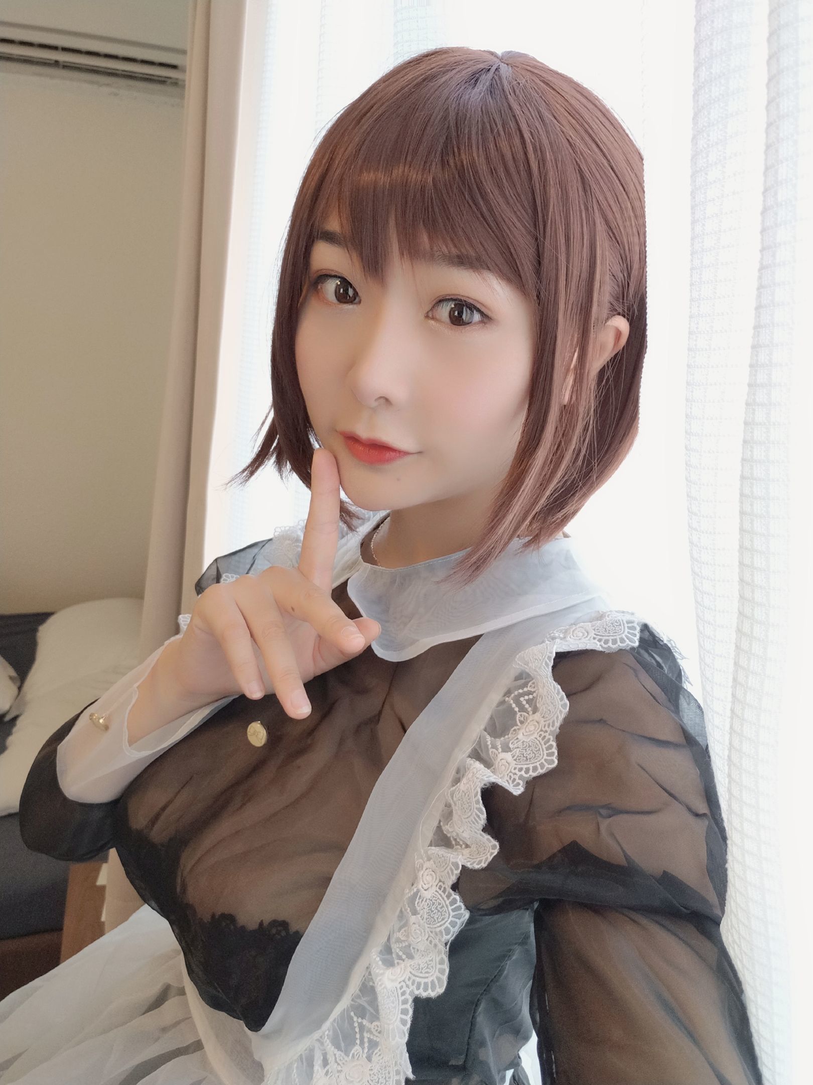 Gợi cảm Coser Tam Đao Đao Miido Nữ hầu Trong suốt