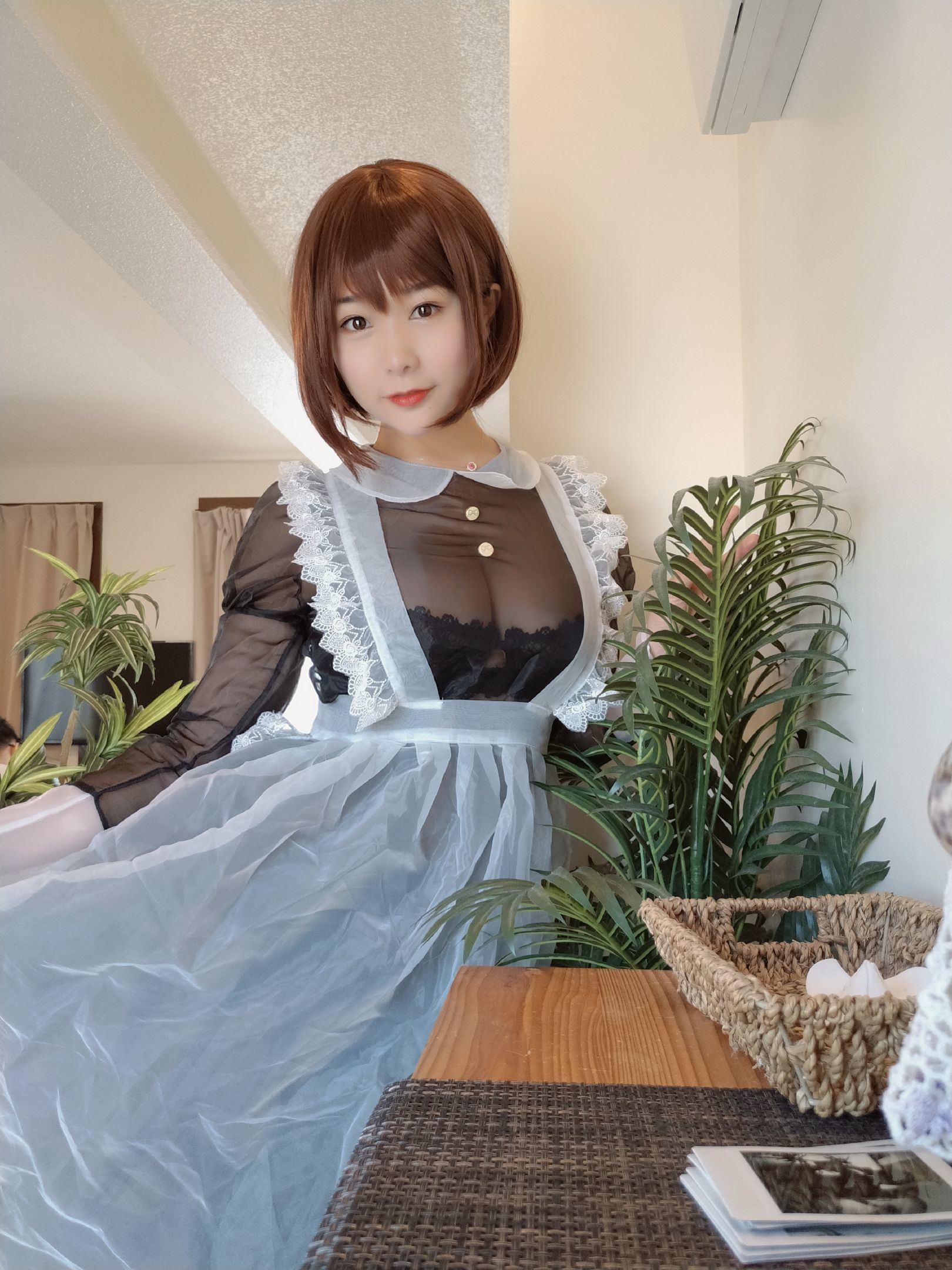 Gợi cảm Coser Tam Đao Đao Miido Nữ hầu Trong suốt