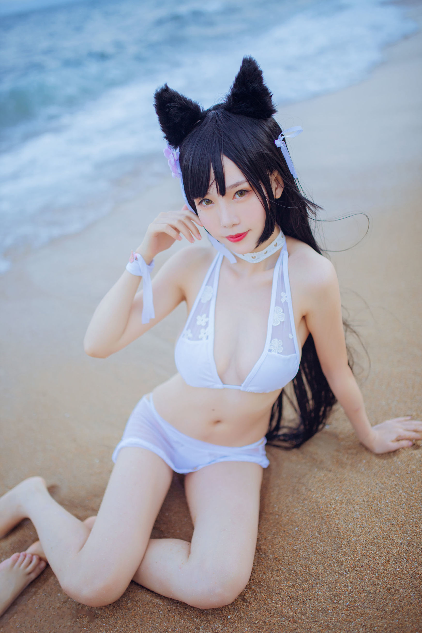 두냥-리세투지 두냥×부다이마오 마스티프 해변 수영복