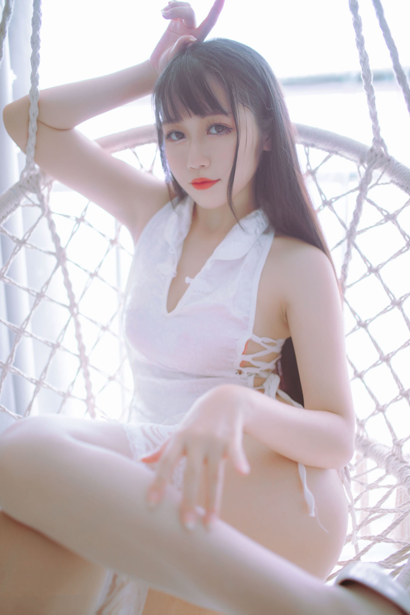 抖娘-リセイトウシュウ 抖娘×ブダイマオ 黒白旗袍双子