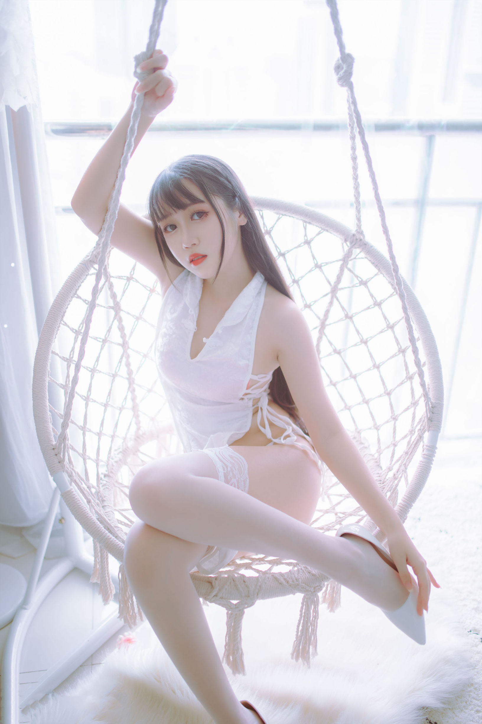 抖娘-リセイトウシュウ 抖娘×ブダイマオ 黒白旗袍双子