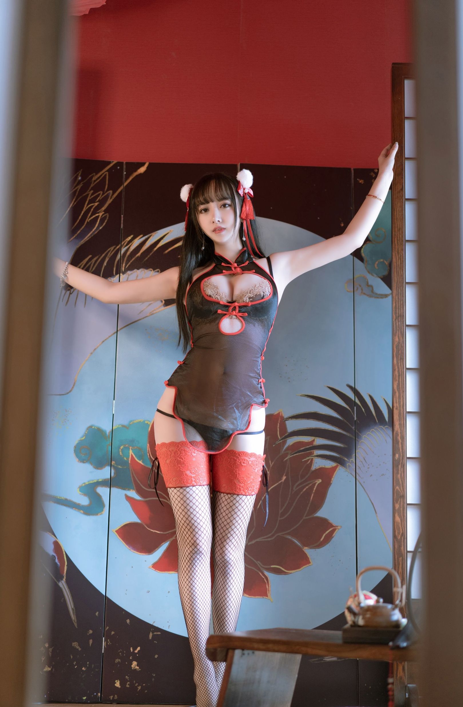 ドウユーミーシェンシェン様の新年旗袍写真