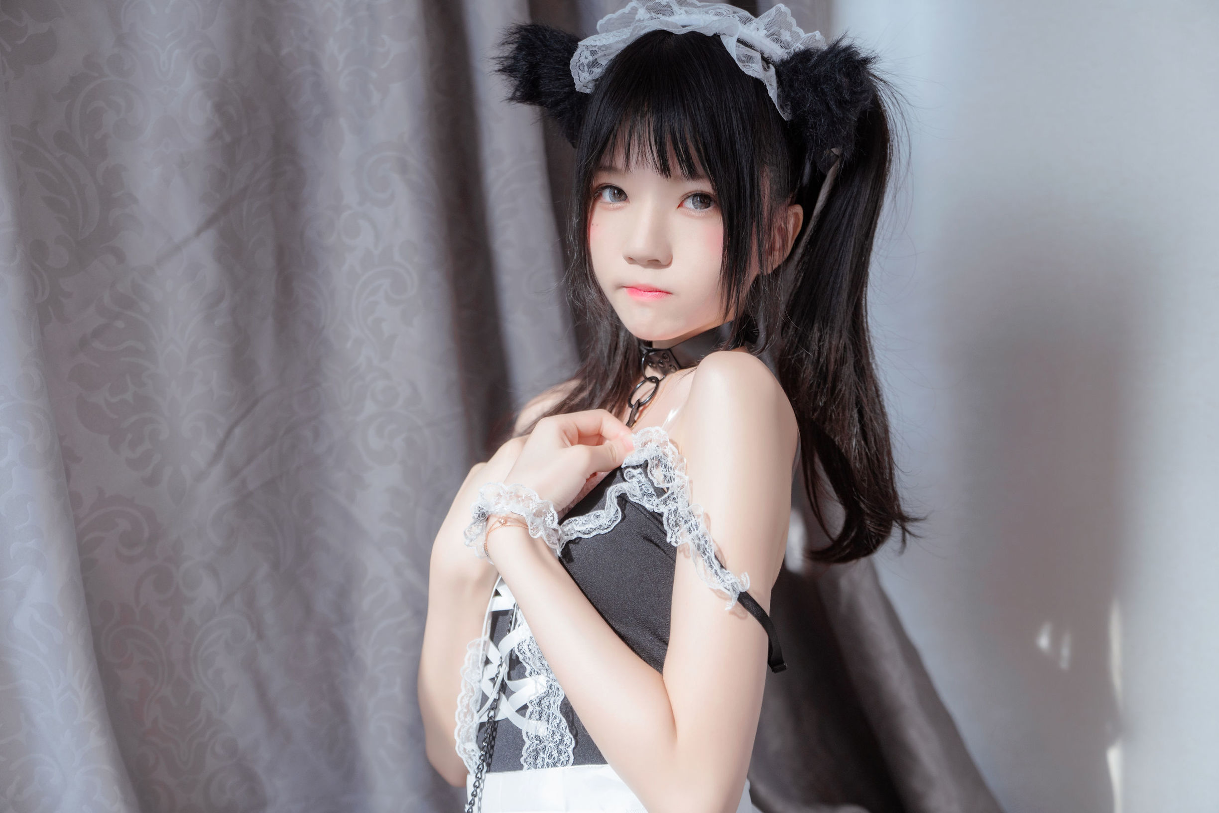 Cherry Meow Black Cat Girl Dou