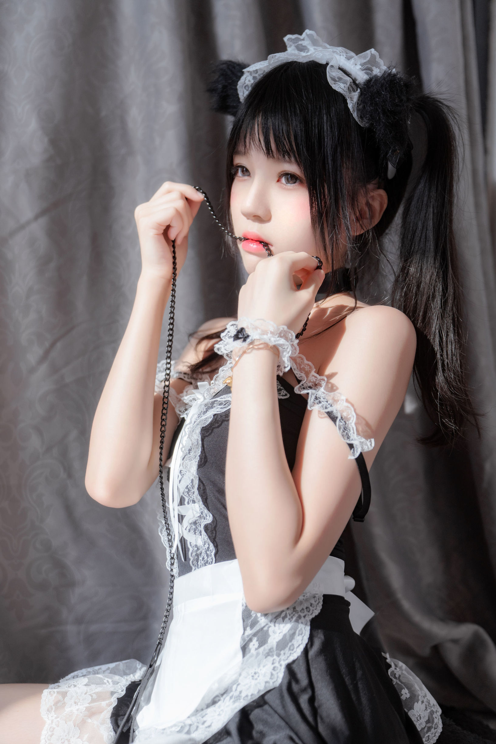 Cherry Meow Black Cat Girl Dou