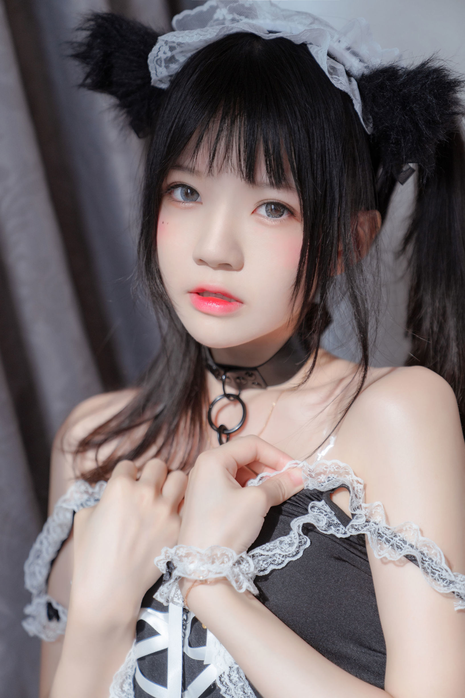 Cherry Meow Black Cat Girl Dou