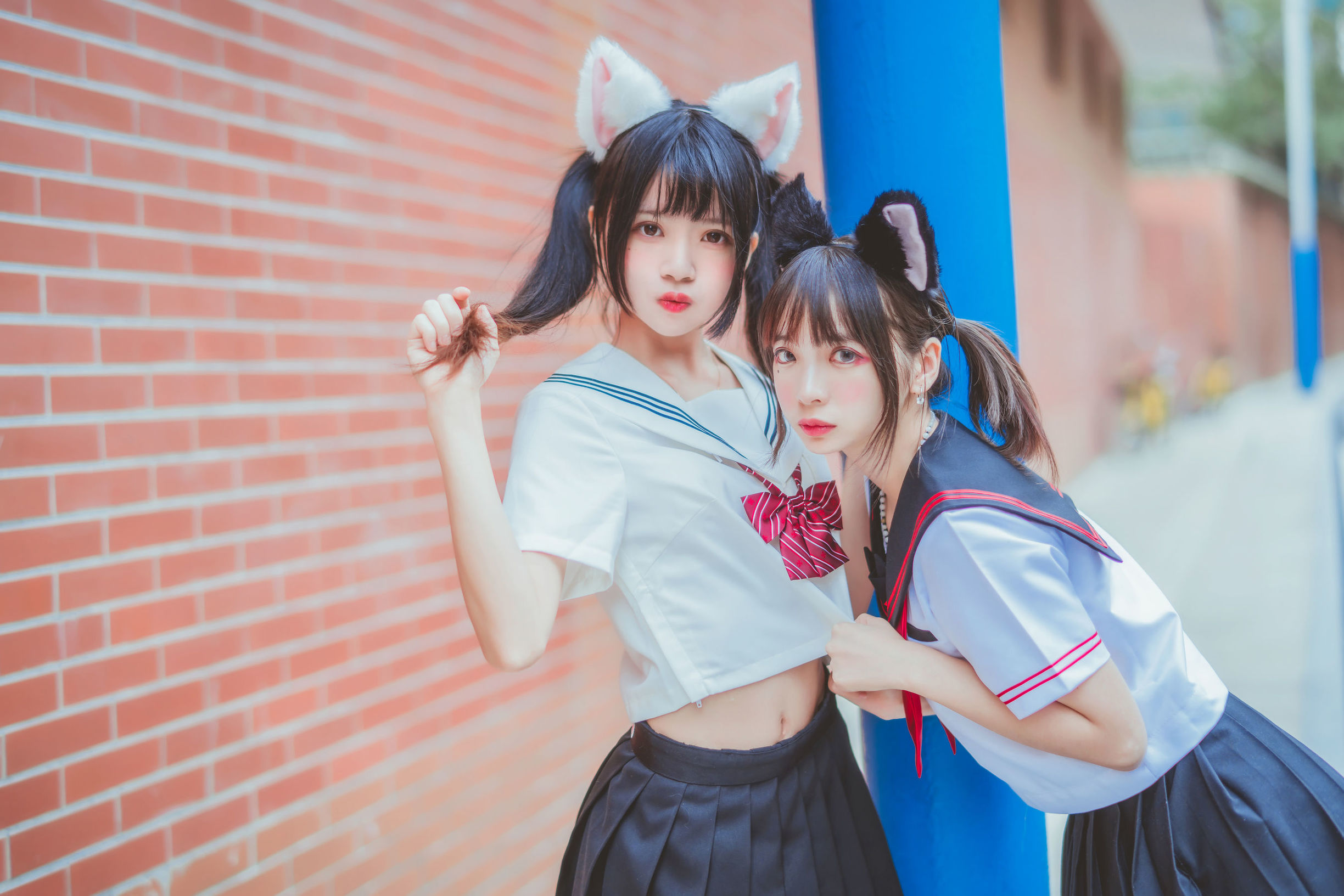 櫻桃喵與瘋貓ss JK百合2 寫真