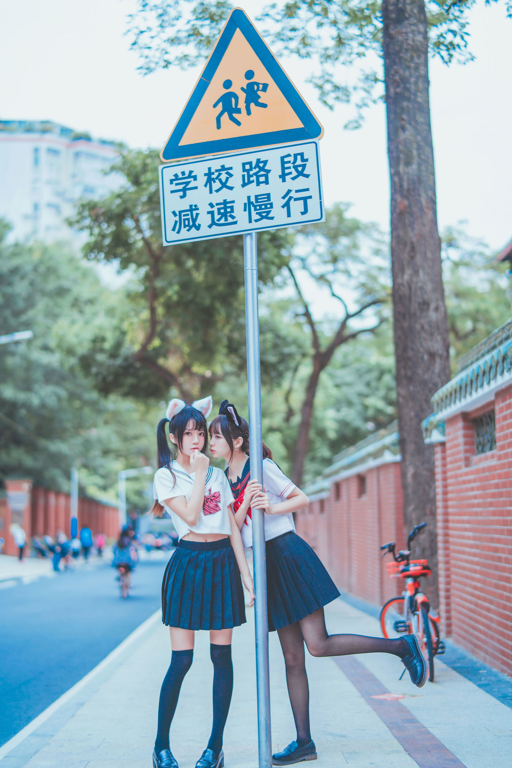 櫻桃喵與瘋貓ss JK百合2 寫真
