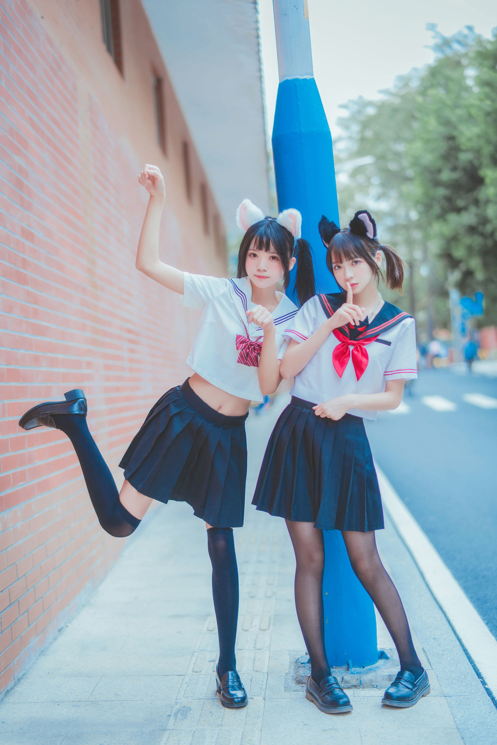櫻桃喵與瘋貓ss JK百合2 寫真