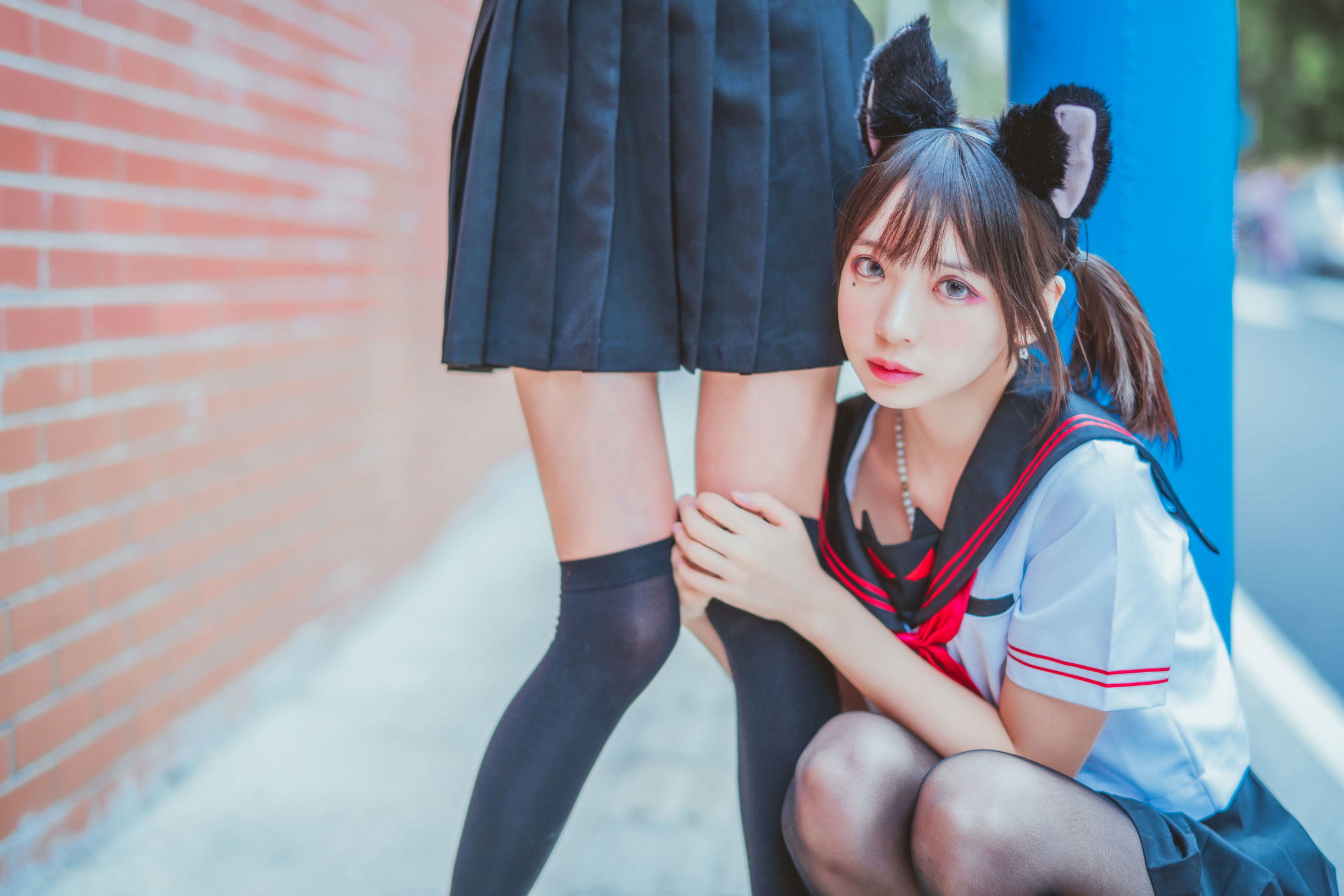 櫻桃喵與瘋貓ss JK百合2 寫真