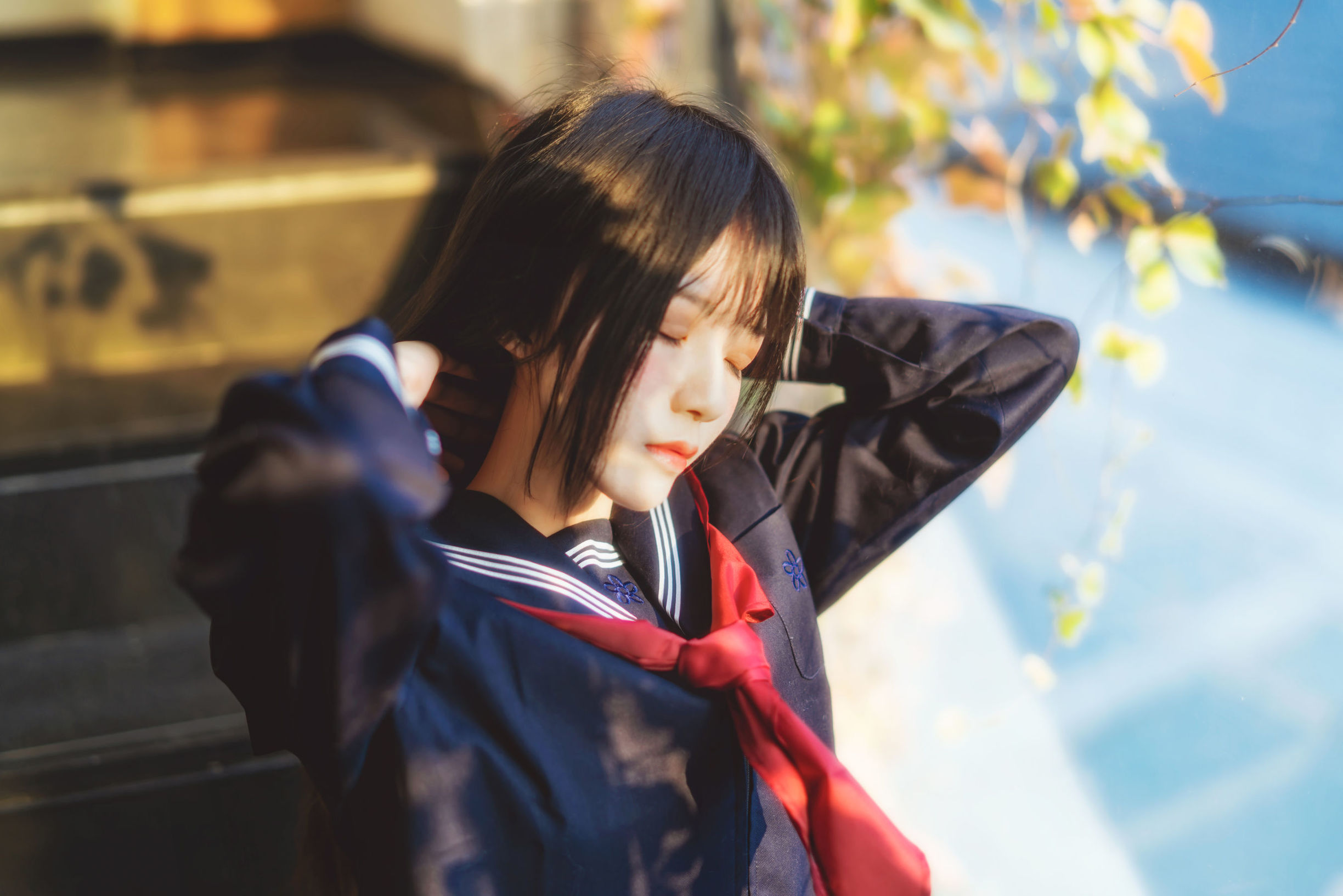 櫻桃喵《(小少女)黑色水手服》