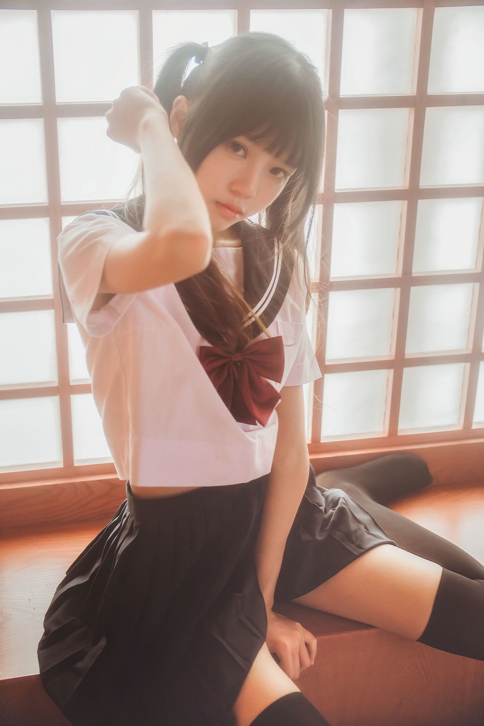 Sakura Tou Miao 小背心换水手服 Photo Set