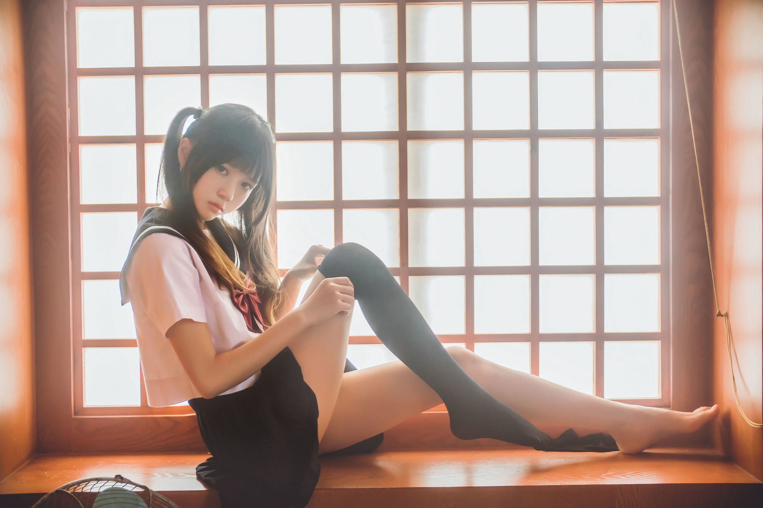Sakura Tou Miao 小背心换水手服 화보 세트