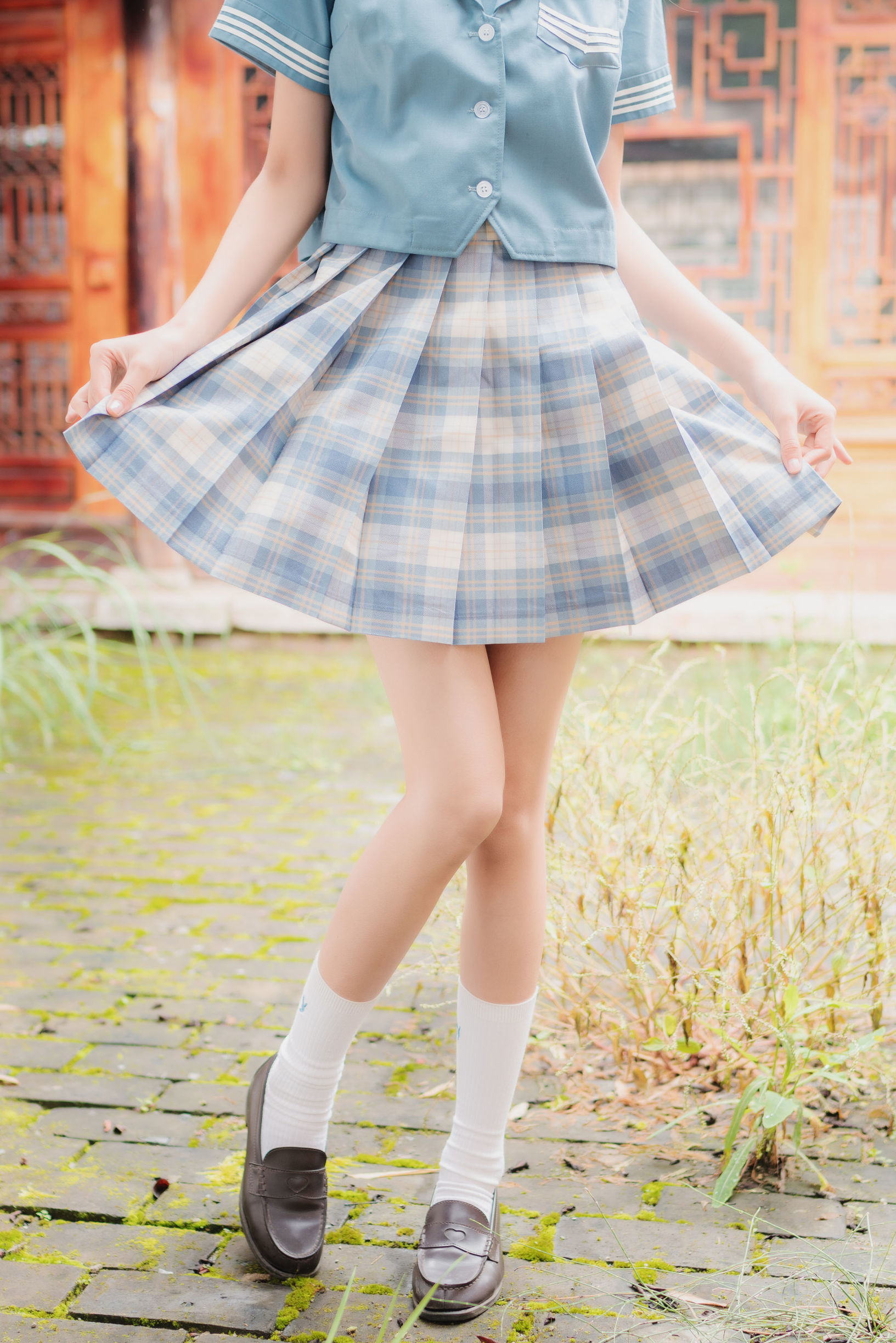 JK cosplay 清纯妹子西瓜 丽江 JK户外 Gallery