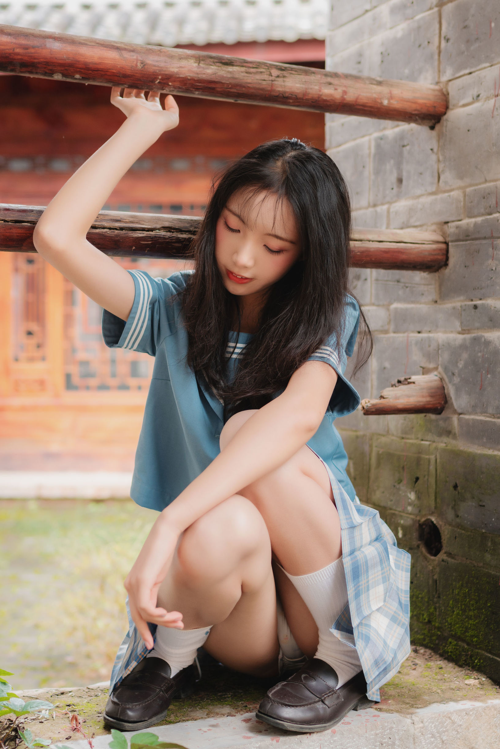 JK cosplay 清纯妹子西瓜 丽江 JK户外 Gallery