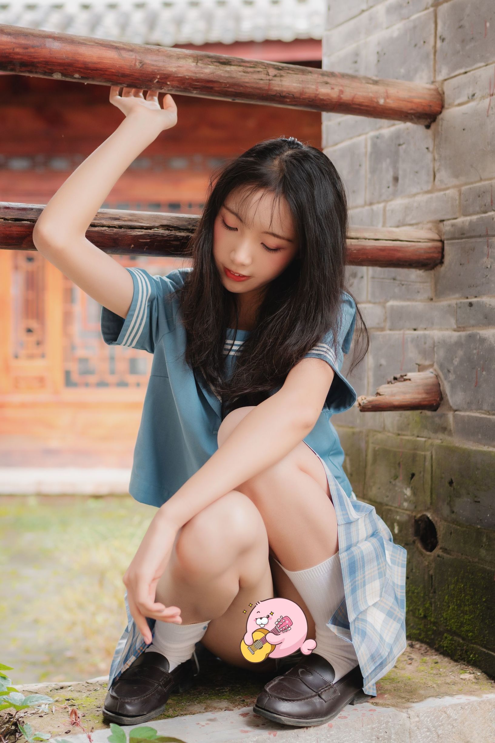JK 코스프레 清纯妹子西瓜 丽江 JK户外 갤러리