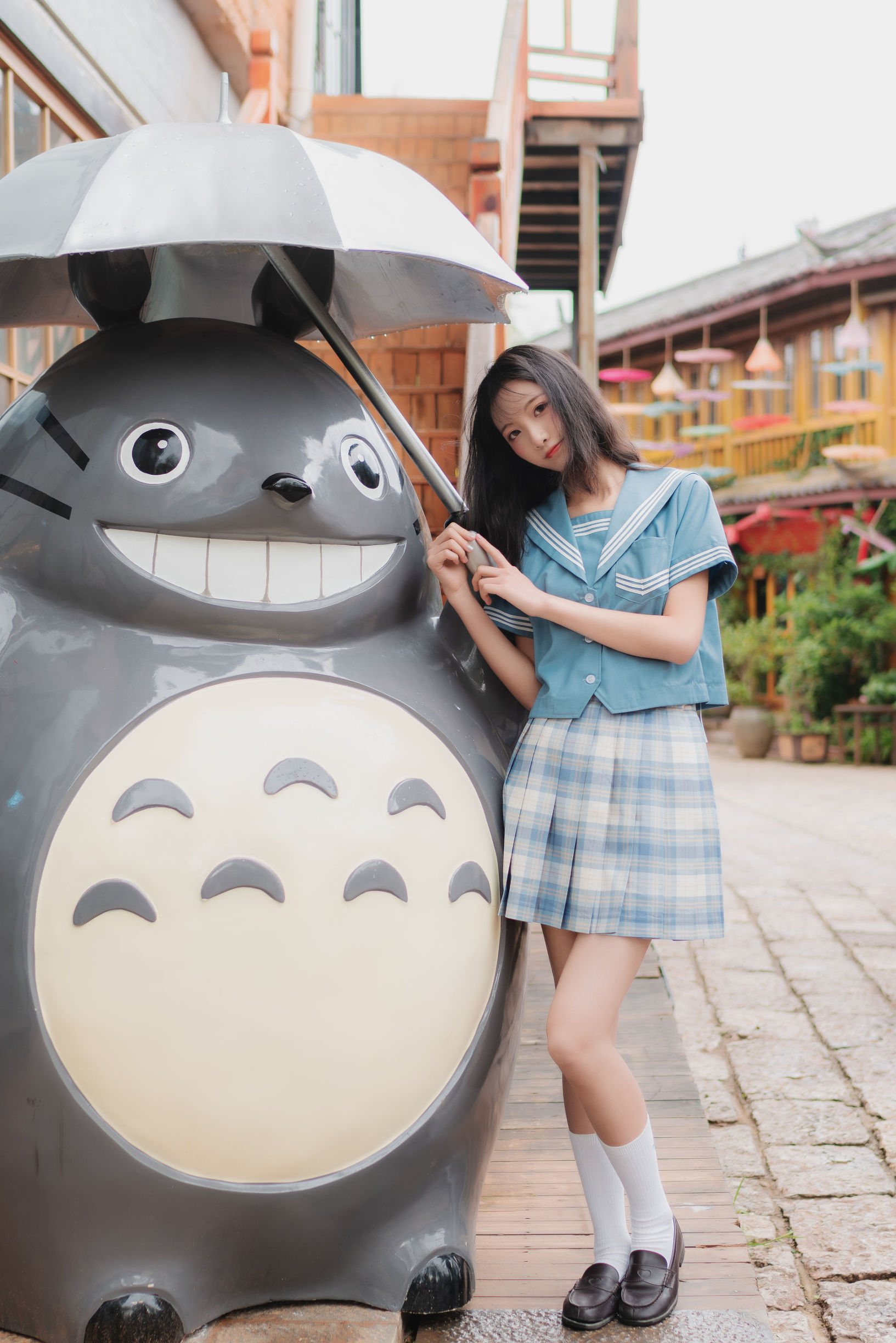 JKコスプレ 清纯妹子西瓜 丽江 JK户外 ギャラリー