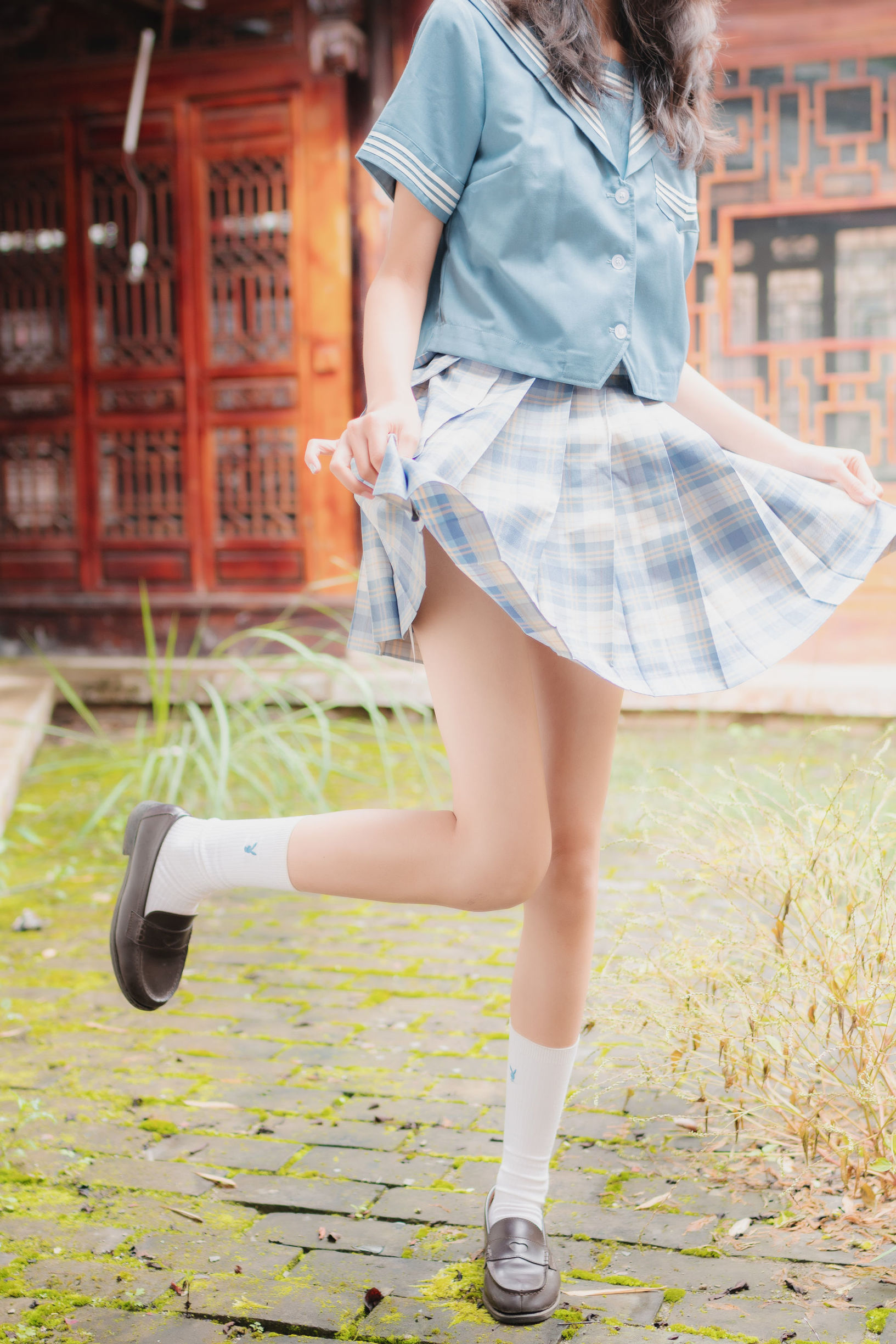 JK cosplay 清纯妹子西瓜 丽江 JK户外 Gallery