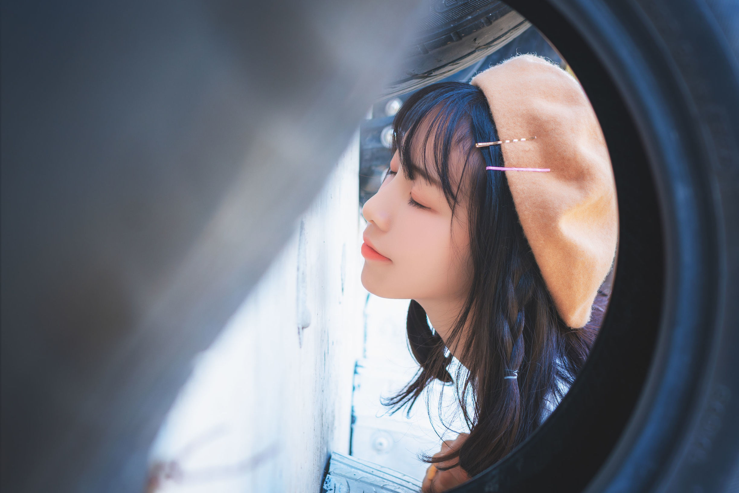 清纯妹子西瓜 白云森林