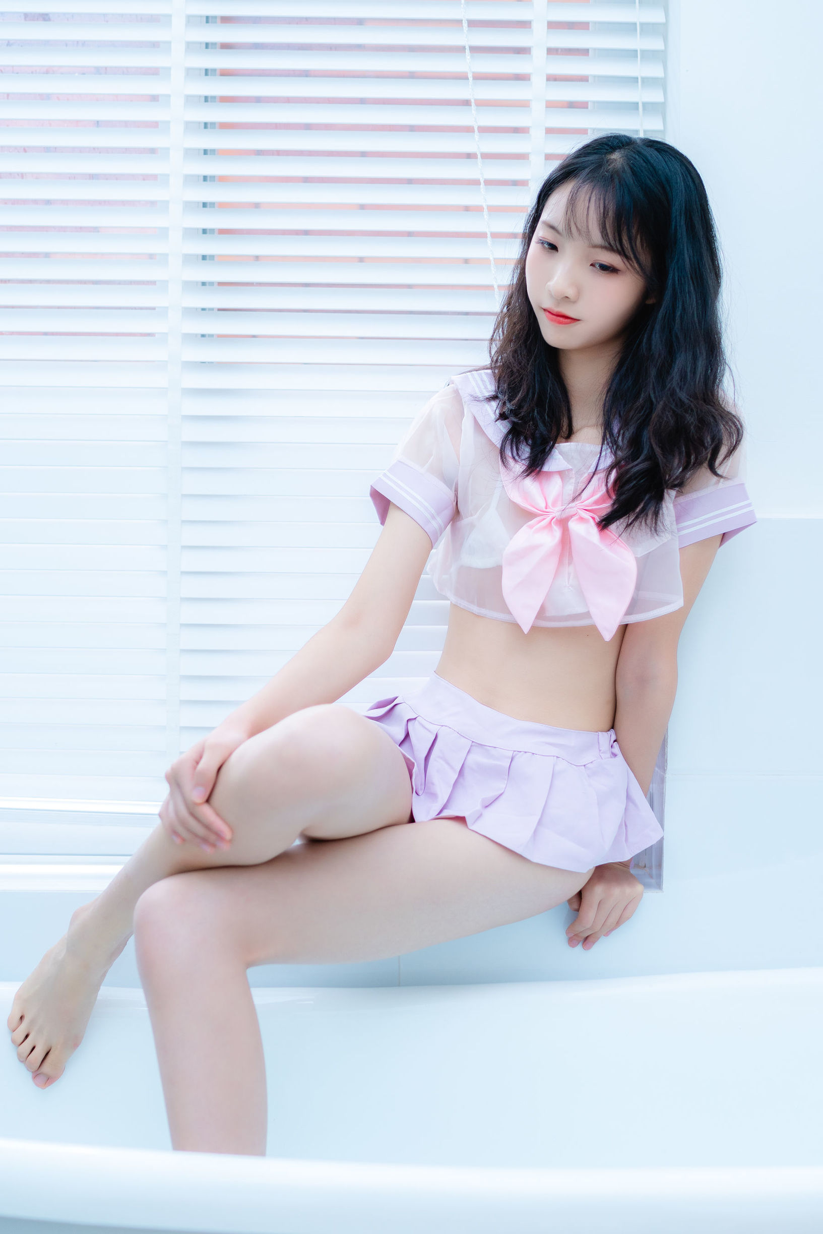 清純妹子西瓜 私房浴缸