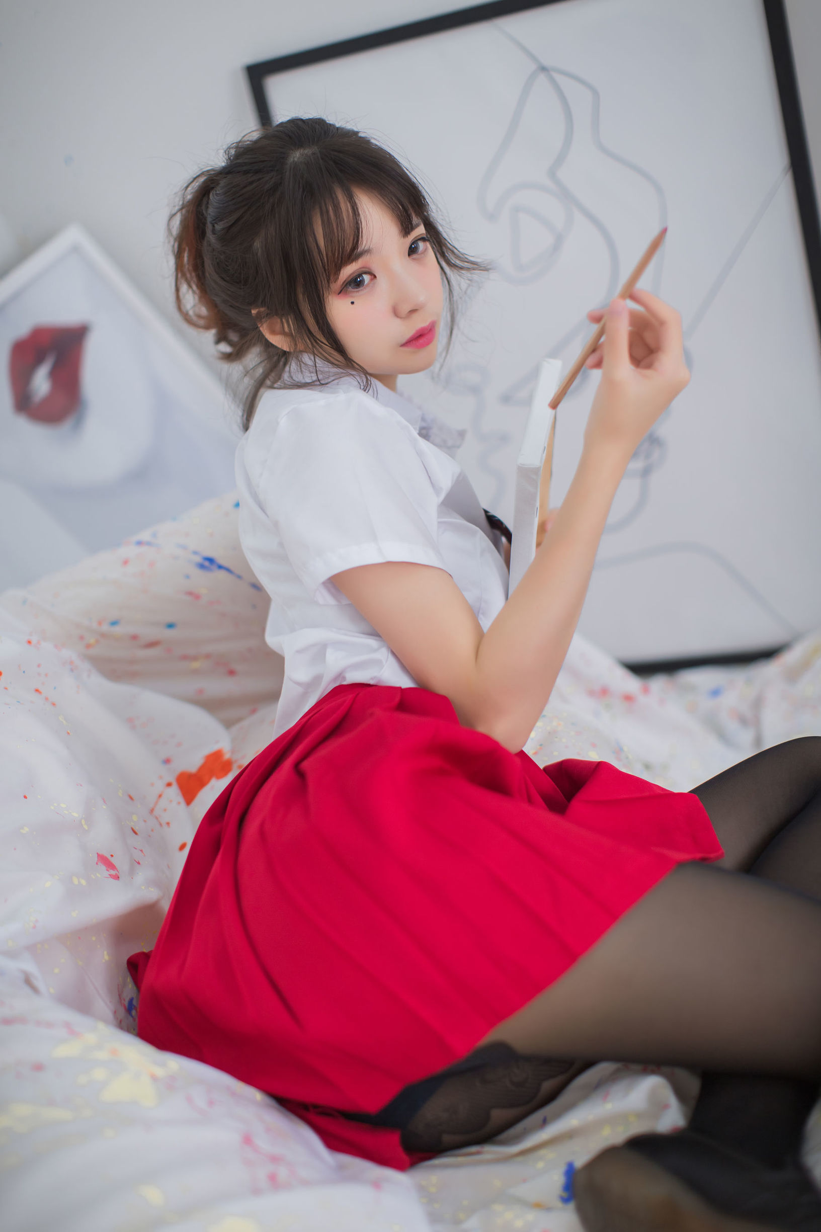 瘋貓ss 畫室JK少女