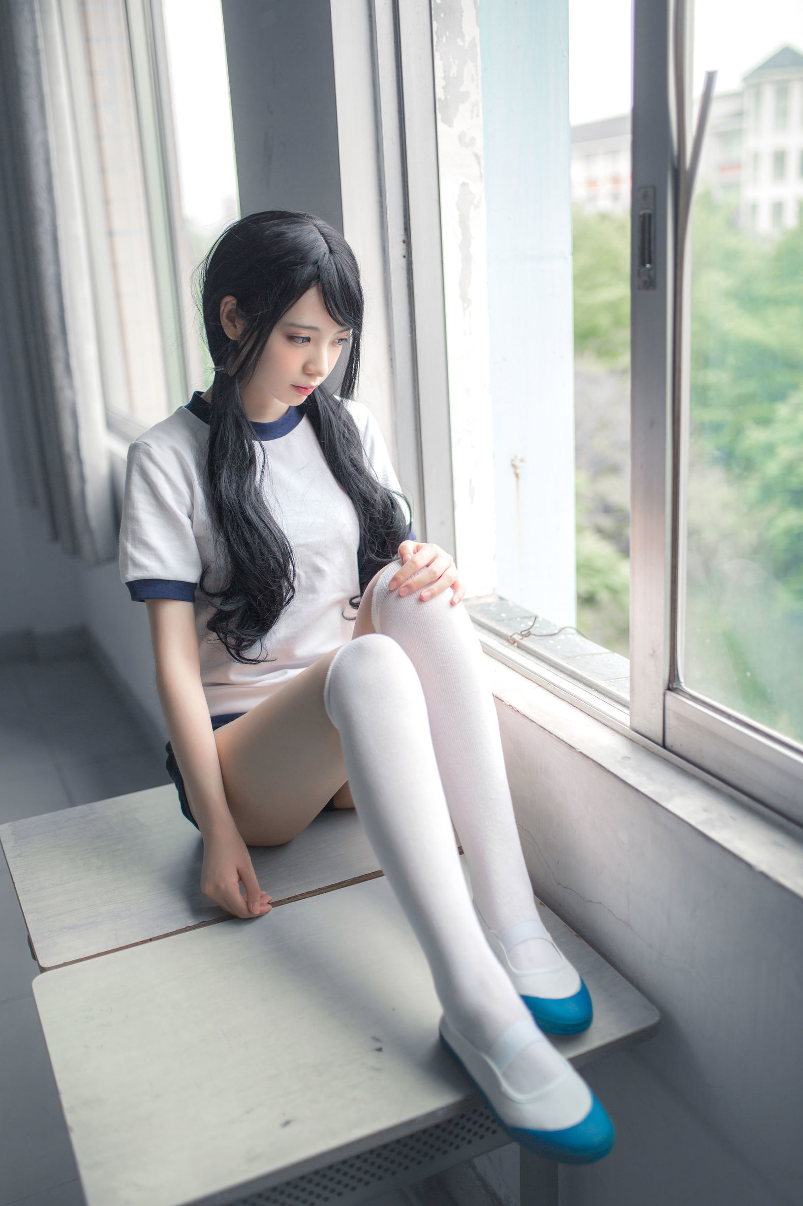 Feng Mao ss "Gymnastics Uniform White Silk