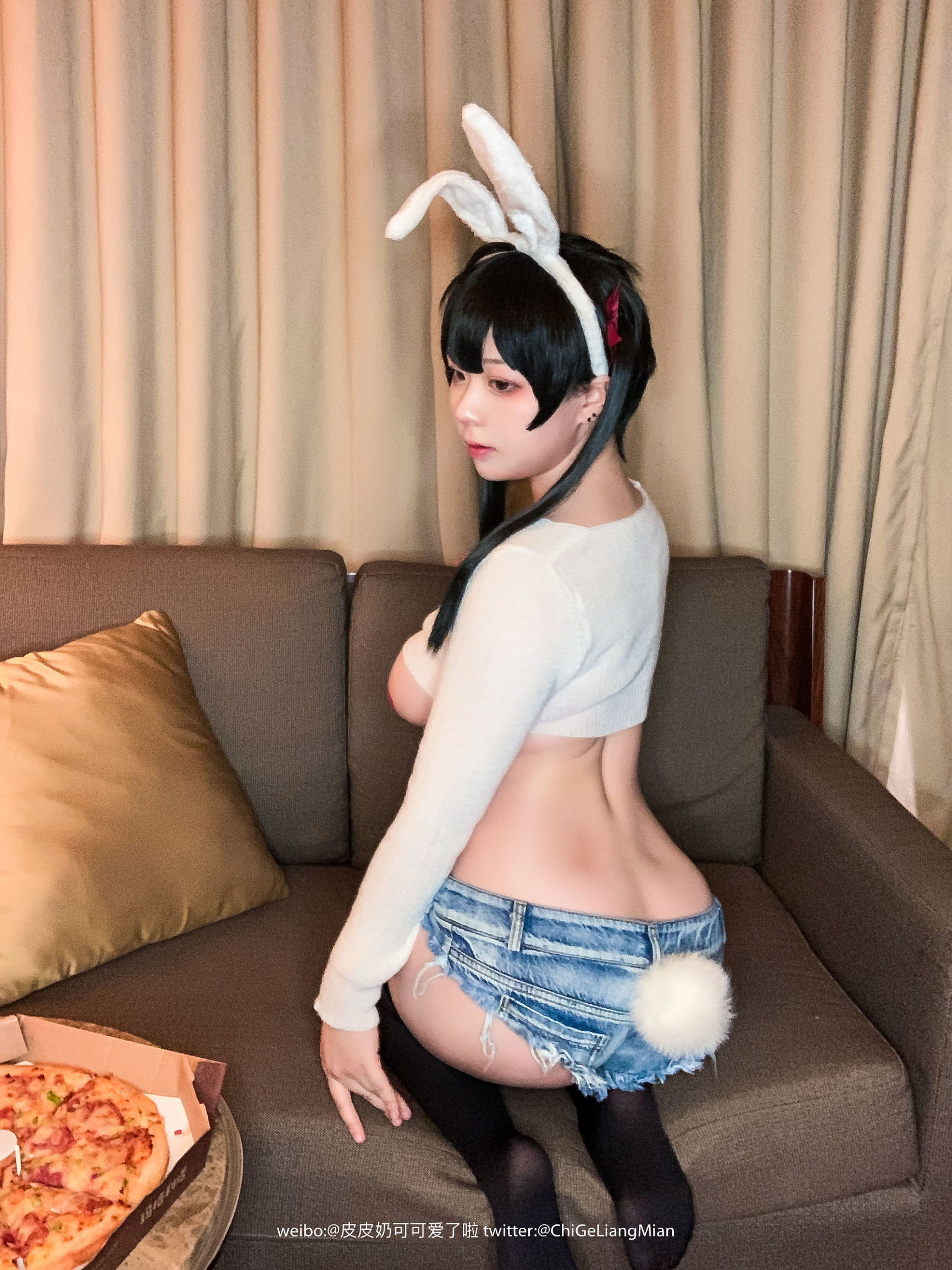 ピピナイはとてもかわいいよ！ ピザホワイトラビット