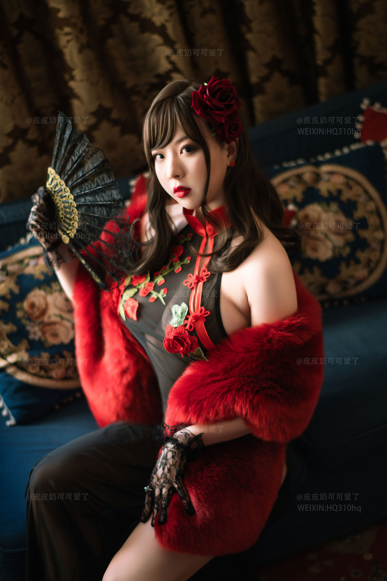 皮皮奶可可愛了啦 玫瑰