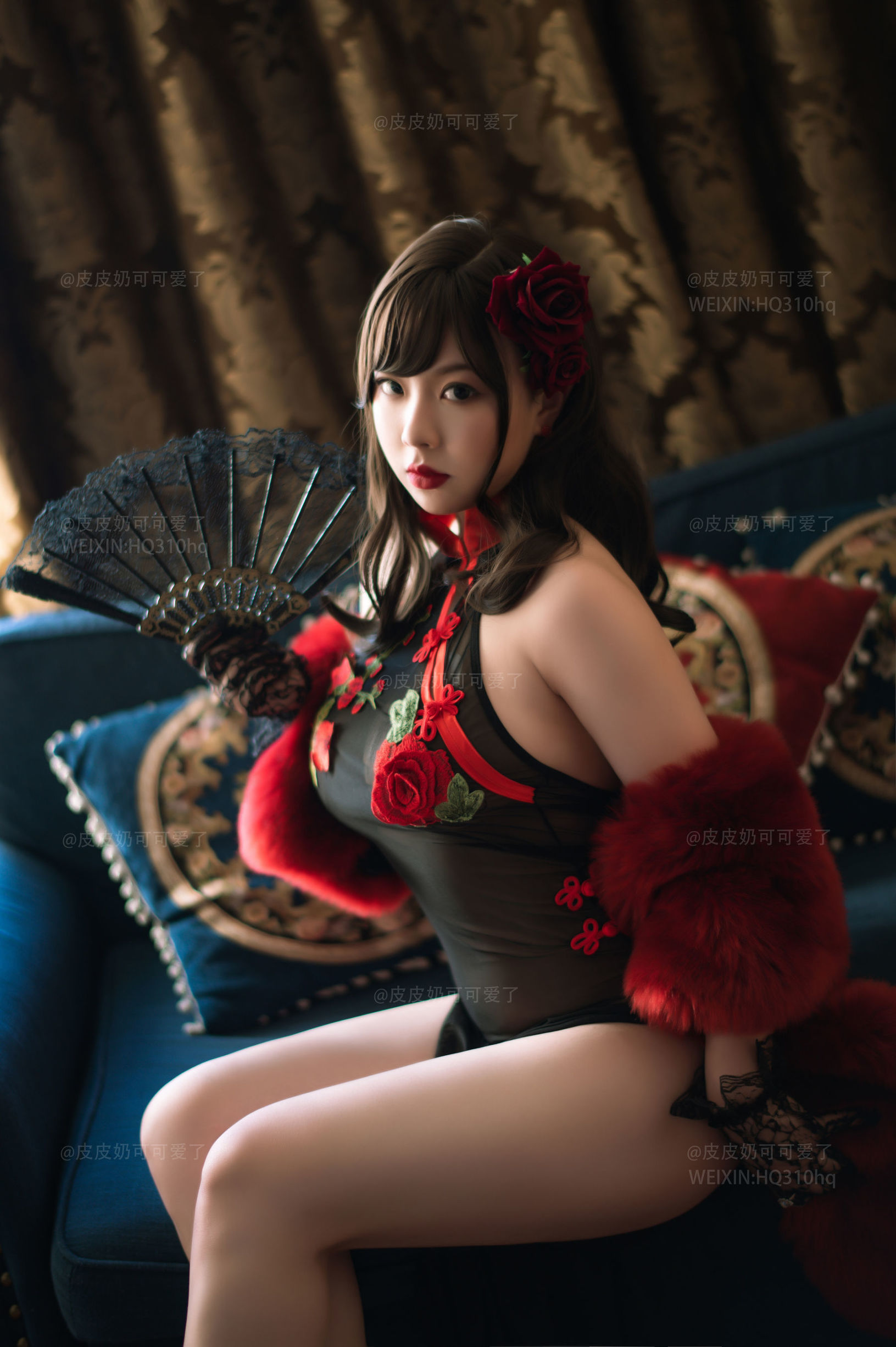 皮皮奶可可愛了啦 玫瑰